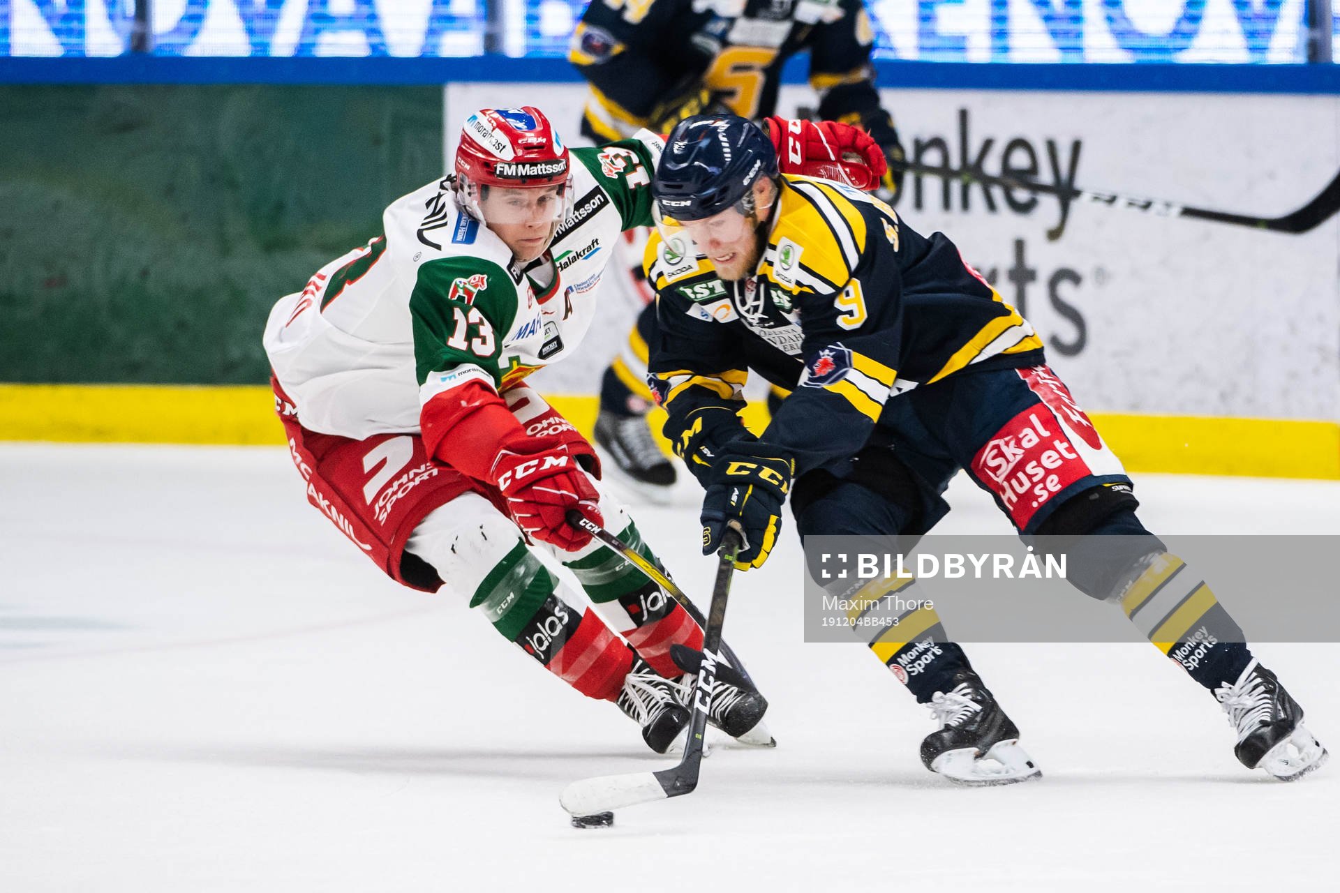 Moras Emil Bejmo och Södertäljes Sebastian Bengtsson