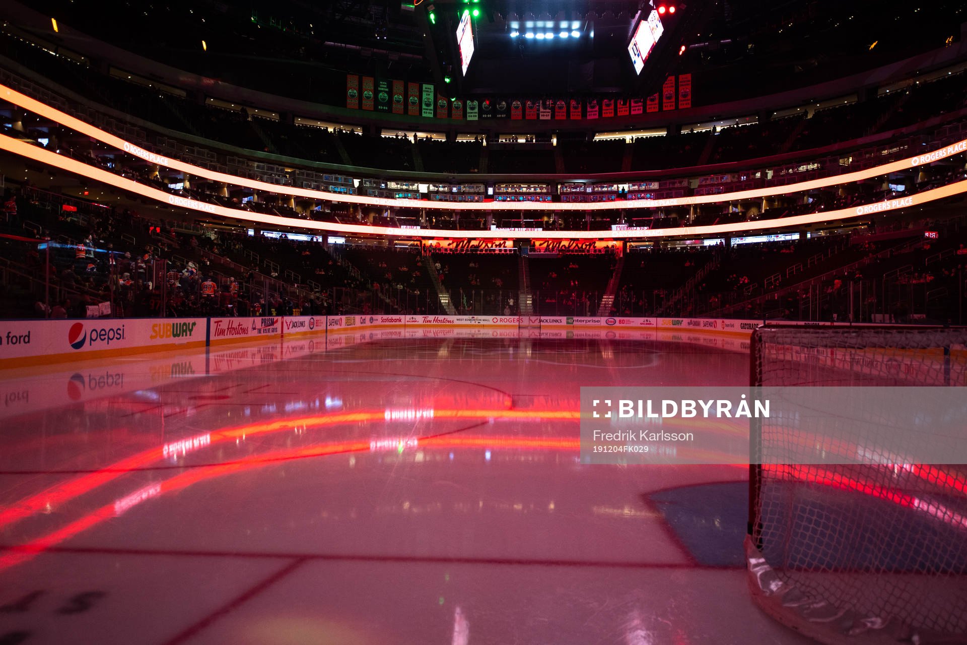 A photo of the ice