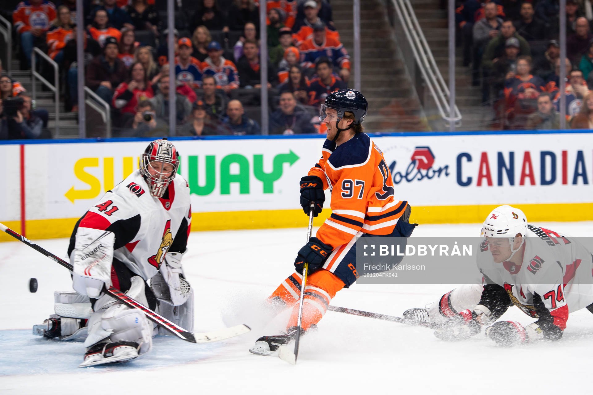 goaltender Craig Anderson of the Ottawa Senators, Connor