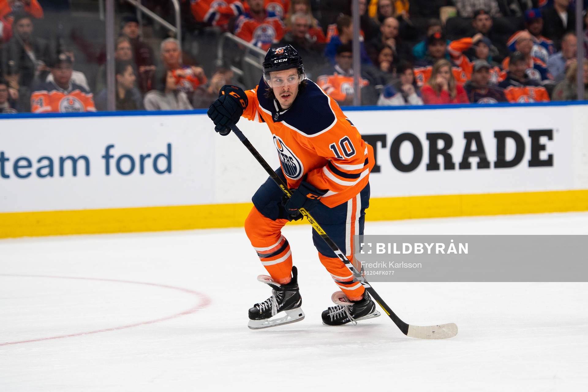 Joakim Nygard of the Edmonton Oilers