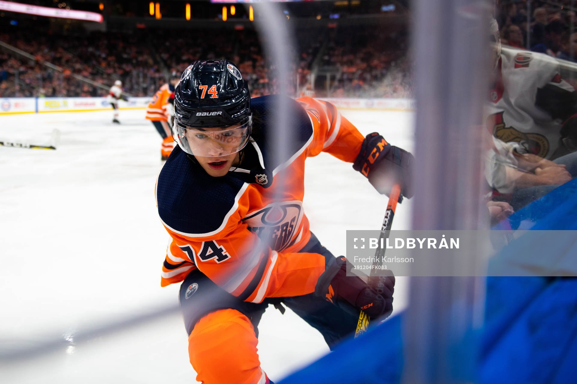 Ethan Bear of the Edmonton Oilers