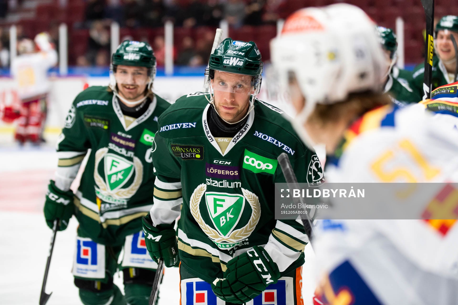 Färjestads Per Åslund jublar
