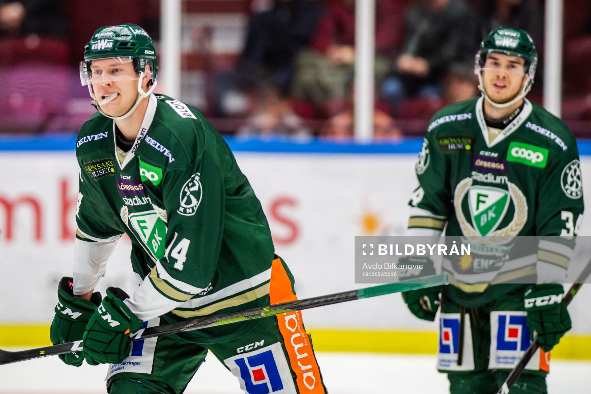 Färjestads Victor Ejdsell jublar