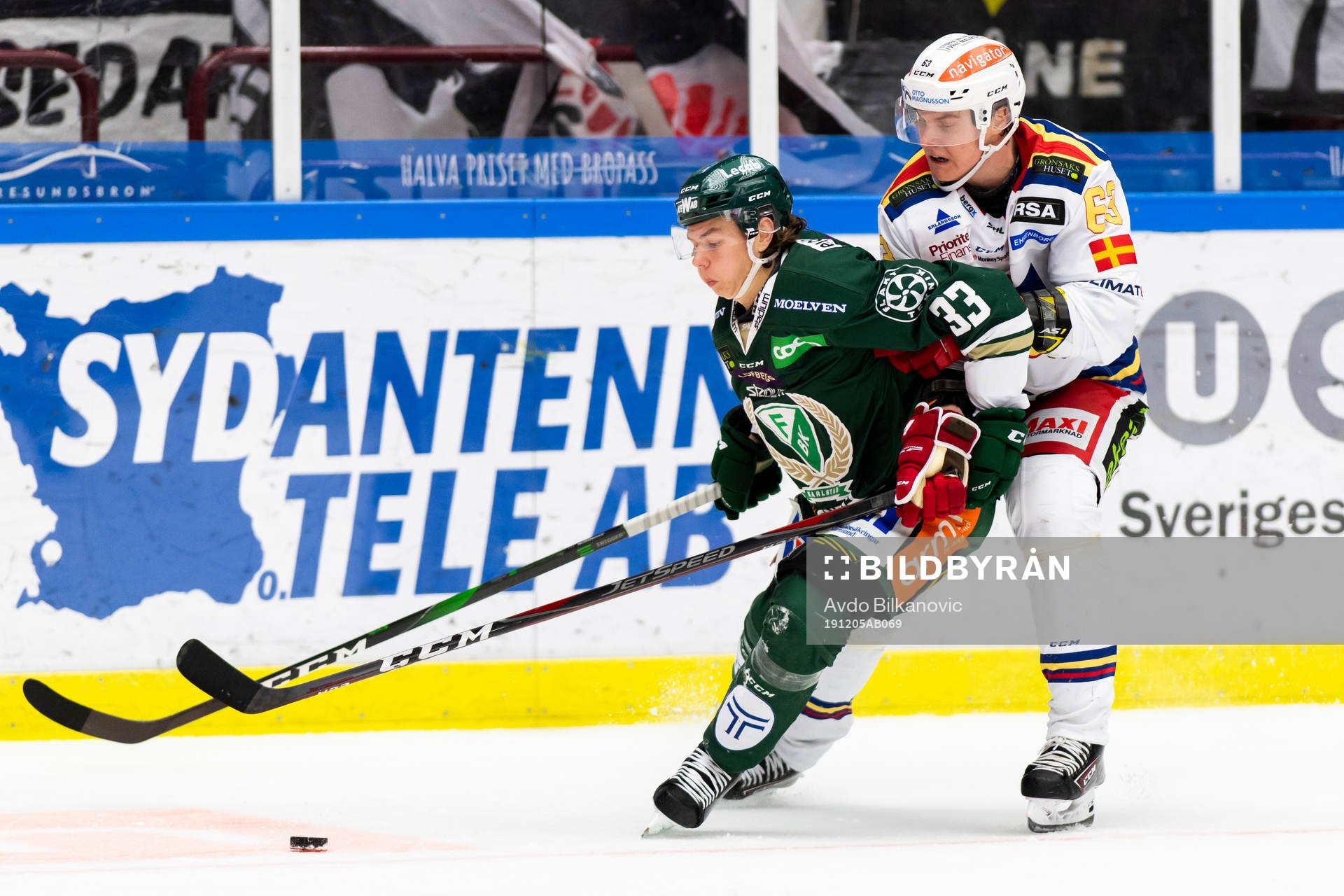 Malmö Redhawks Fredrik Händemark och Färjestads Albert
