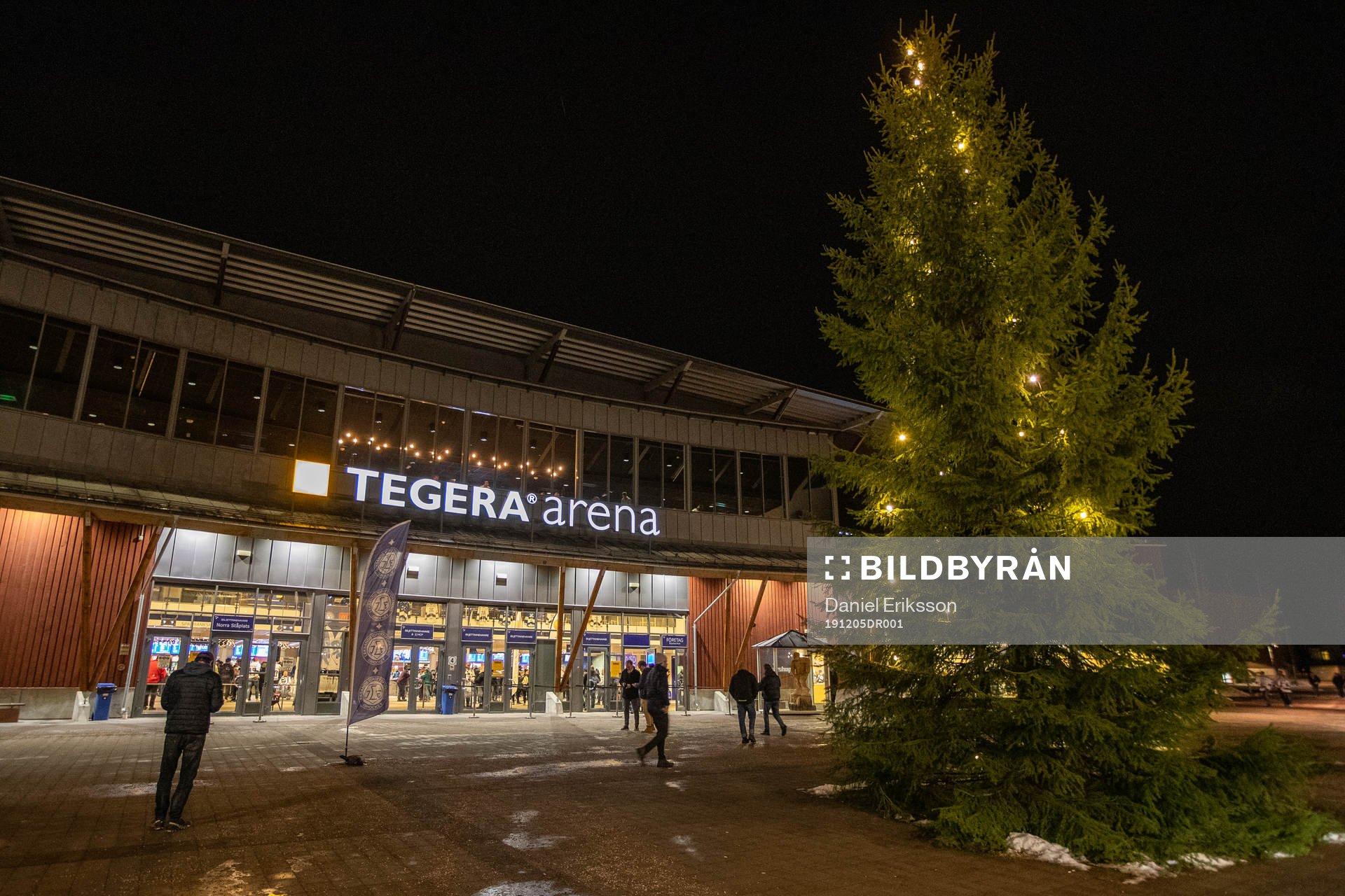 Tegera Arena innan ishockeymatchen i SHL mellan Leksand och