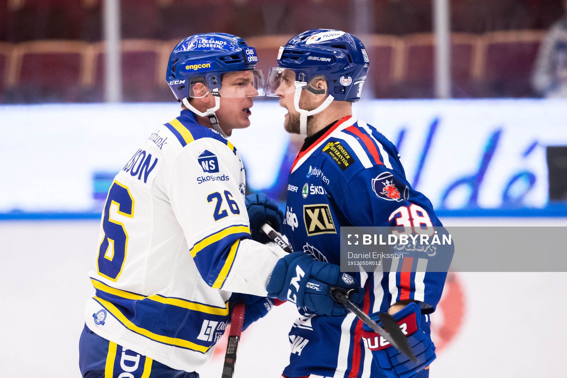 Leksands Patrik Zackrisson och Oskarshamns Nichlas Torp