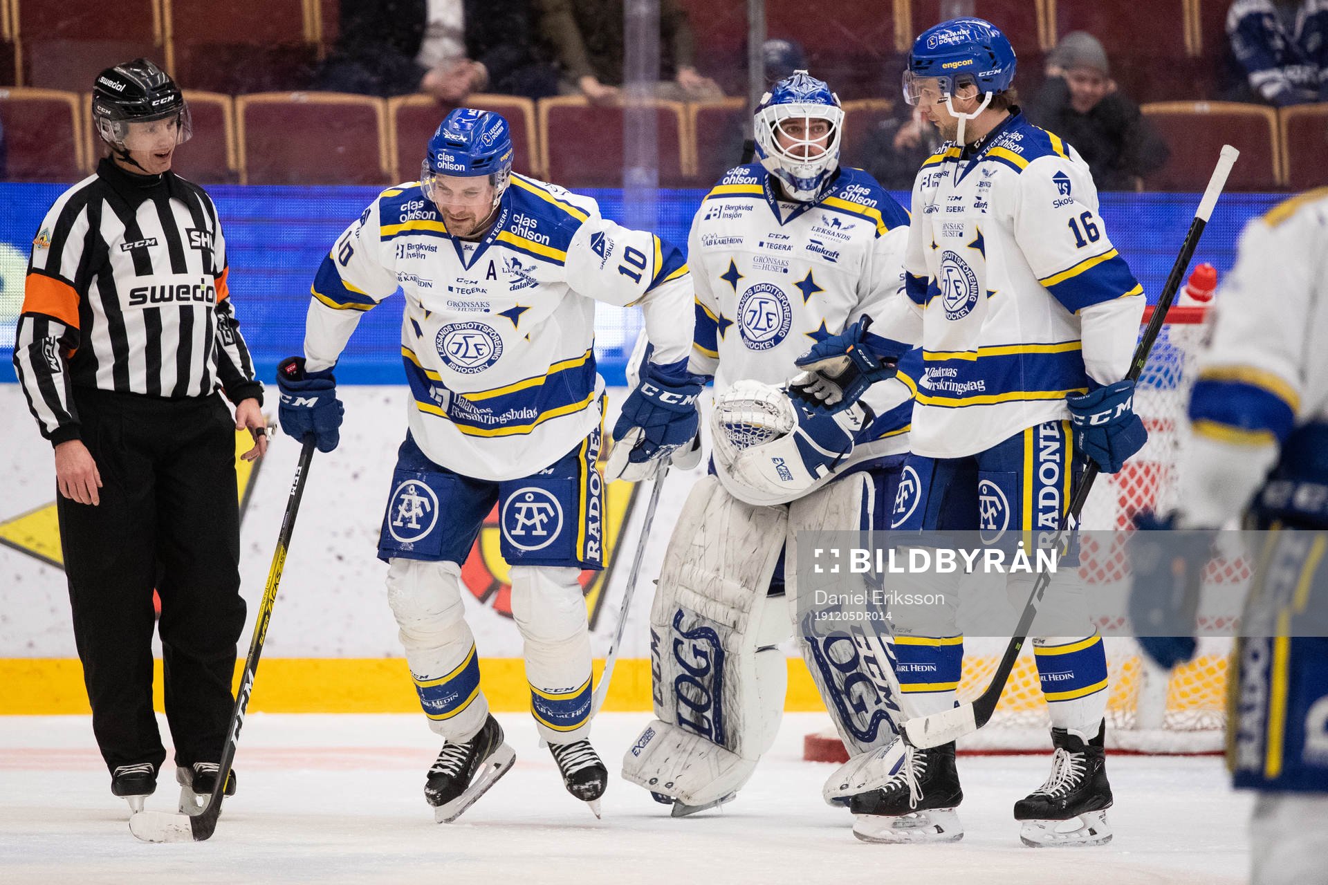 Leksands Johan Fransson skada och Leksands målvakt Axel