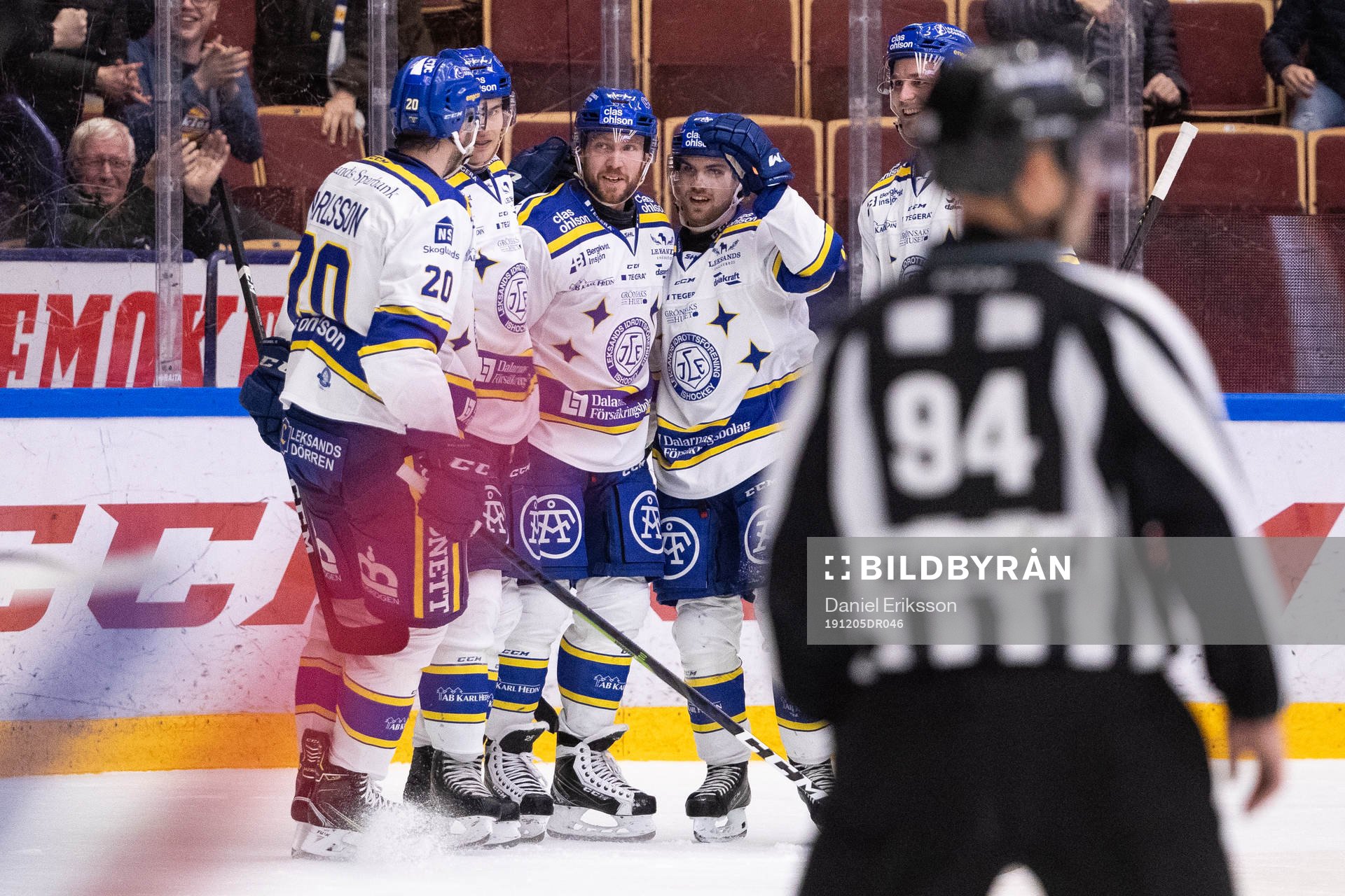 Leksands Linus Persson jublar