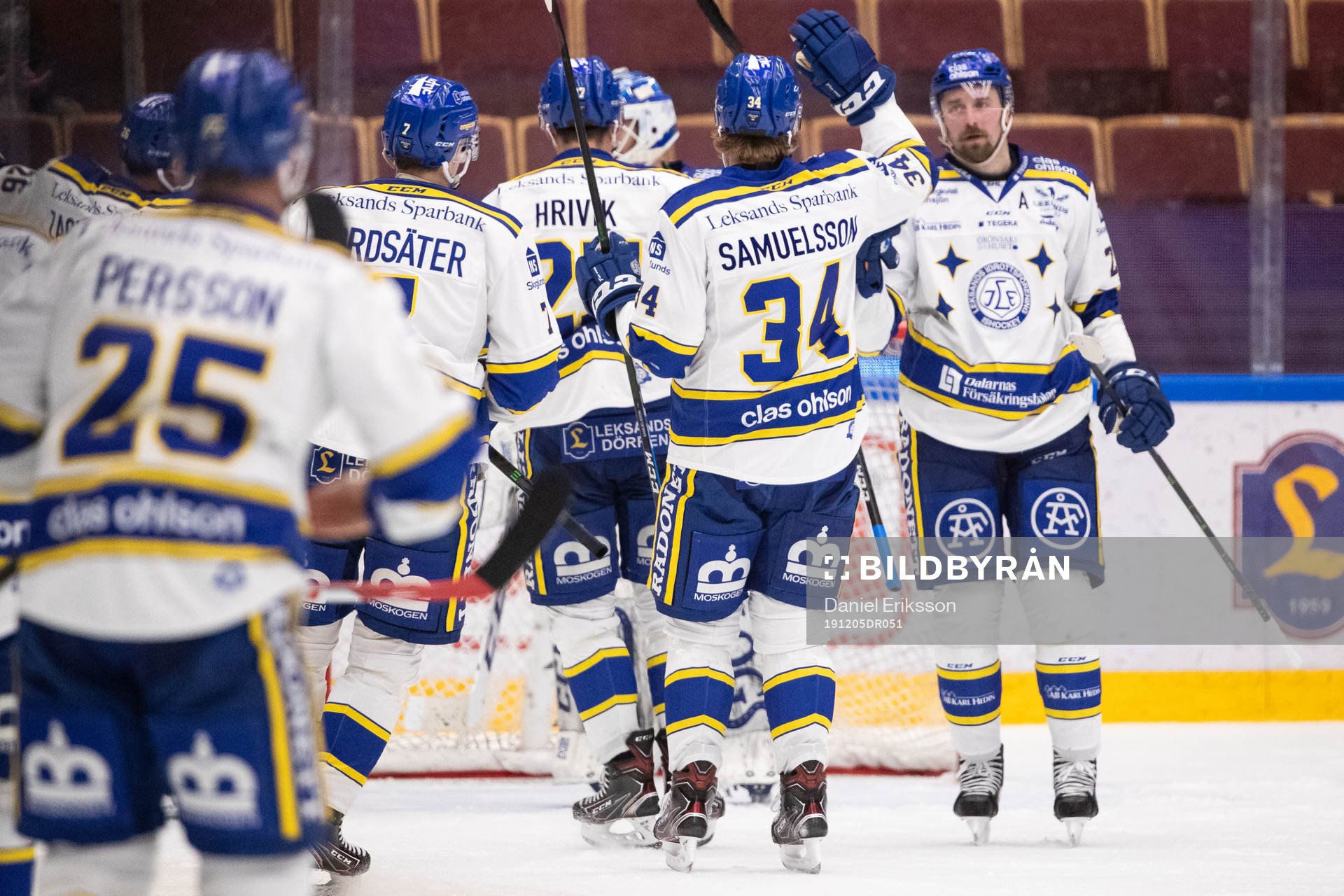Leksands Philip Samuelsson och Mattias Karlsson jubel