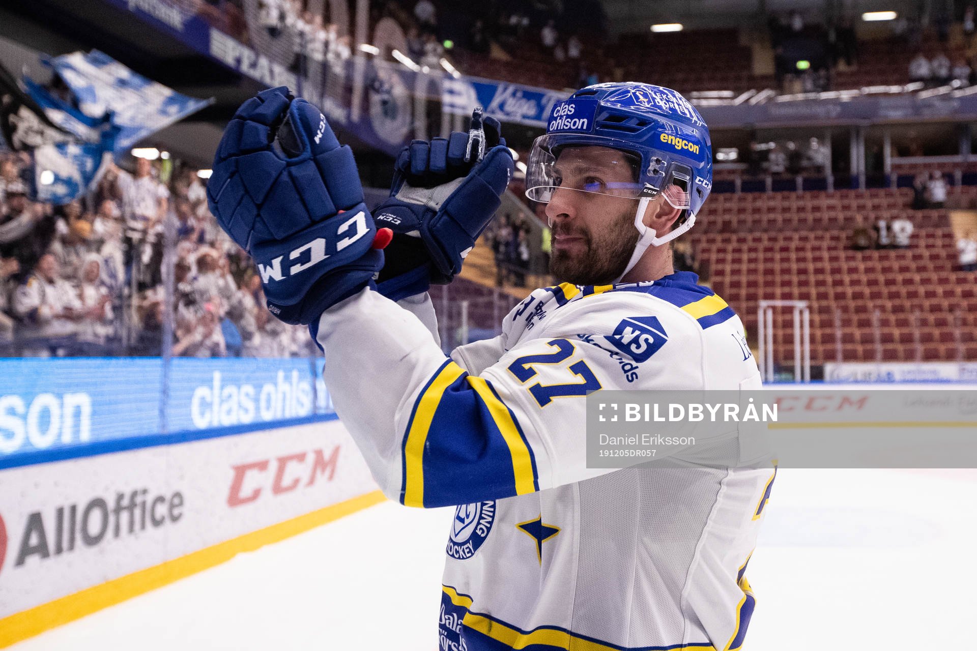 Leksands Marek Hrivik jublar