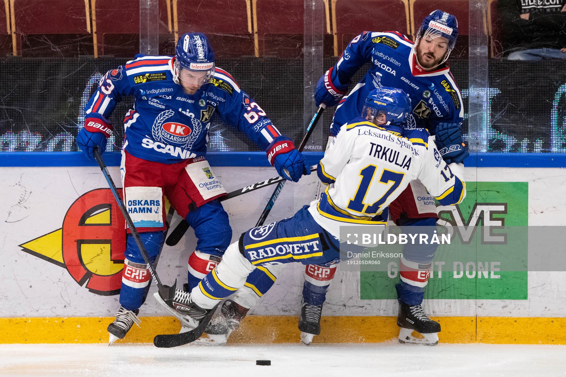 Oskarshamns Robin Söderqvist och Leksands Daniel Olsson