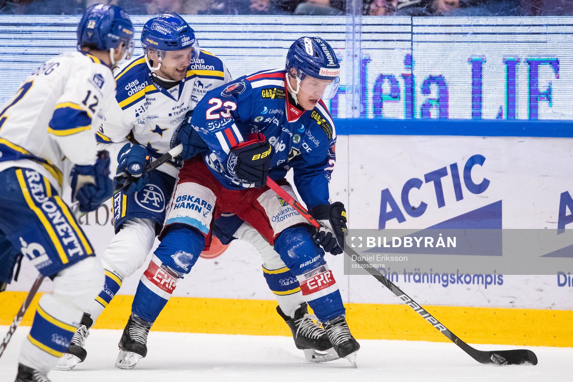 Leksands Daniel Gunnarsson och Oskarshamn Johan Johnsson