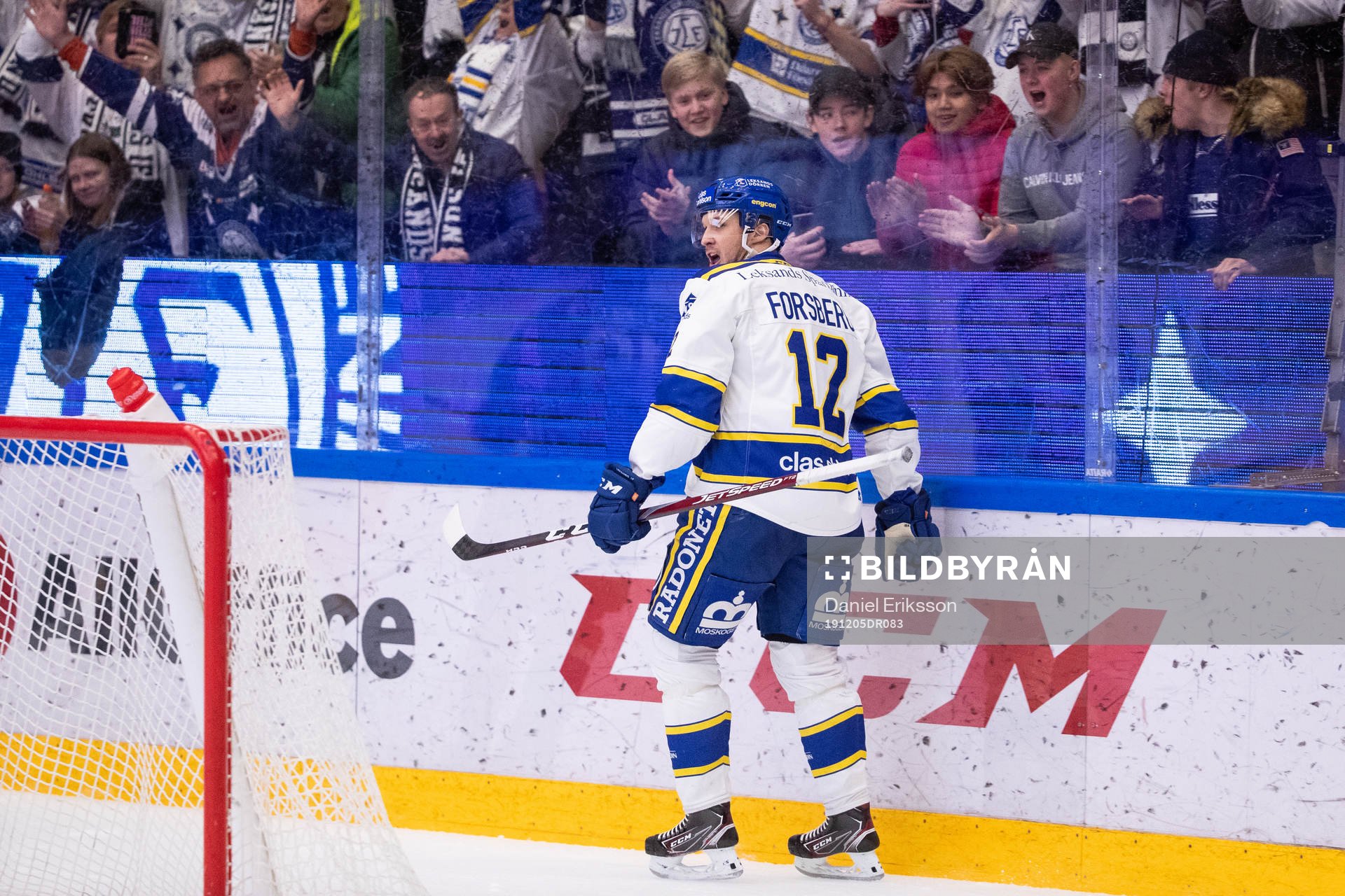 Leksands Fredrik Forsberg jublar