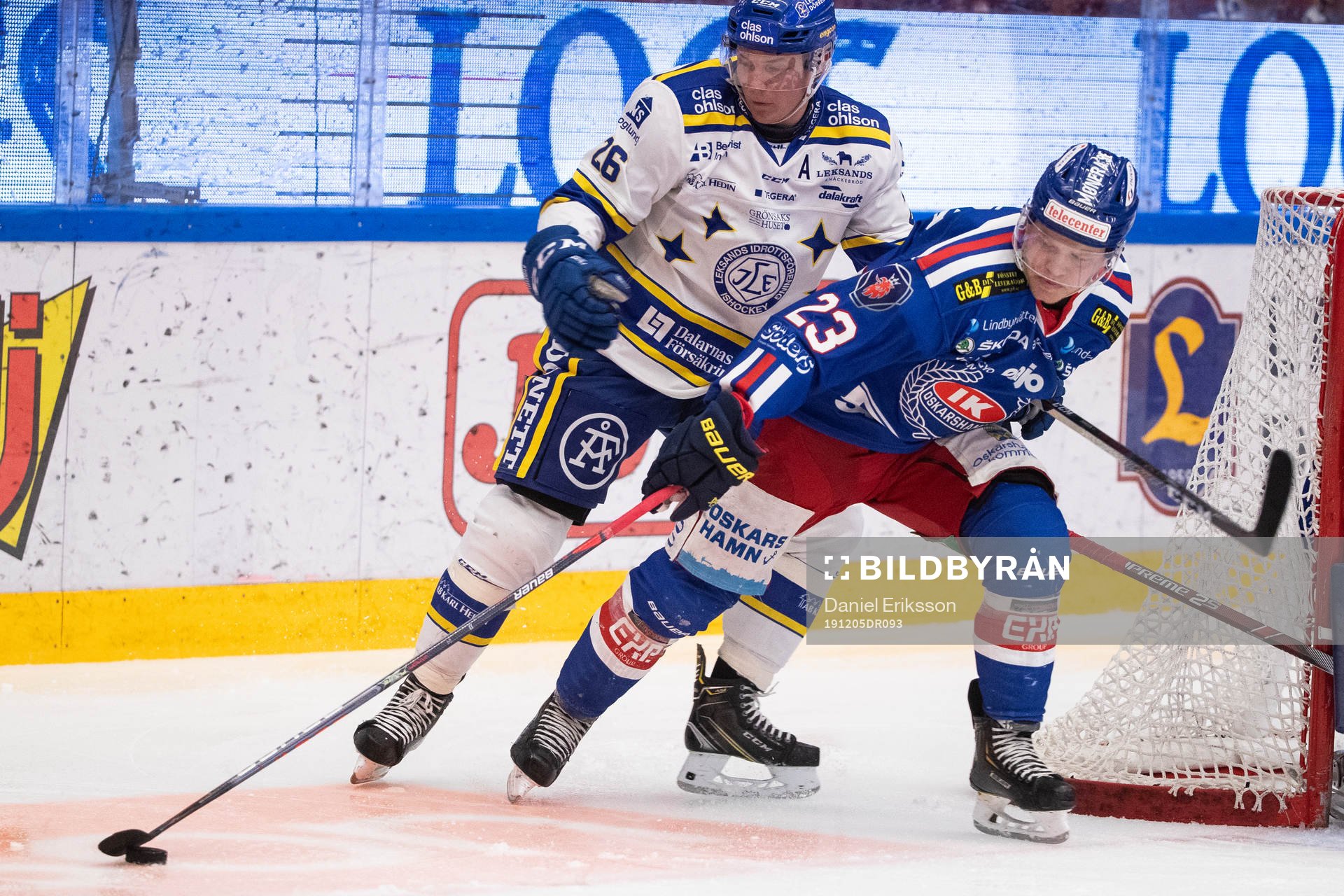 Leksands Patrik Zackrisson och Oskarshamn Johan Johnsson
