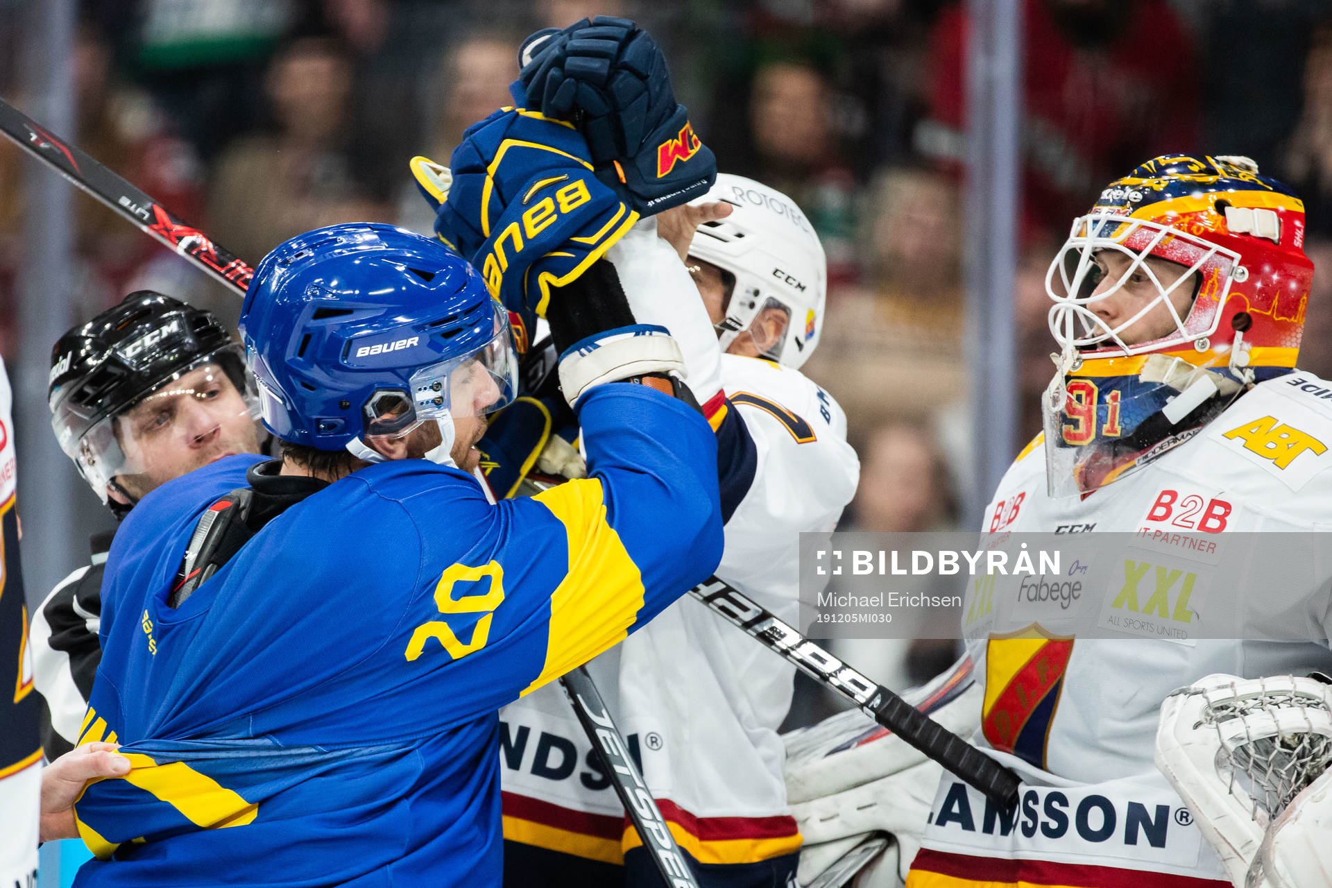 Frölundas Joel Lundqvist i bråk med Djurgårdens Jason