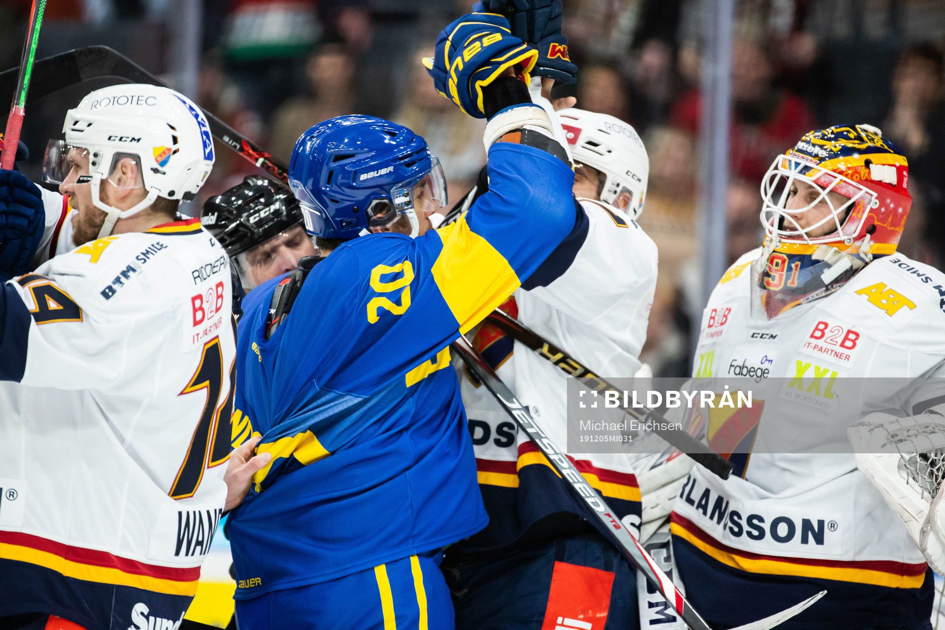 Frölundas Joel Lundqvist i bråk med Djurgårdens Jason