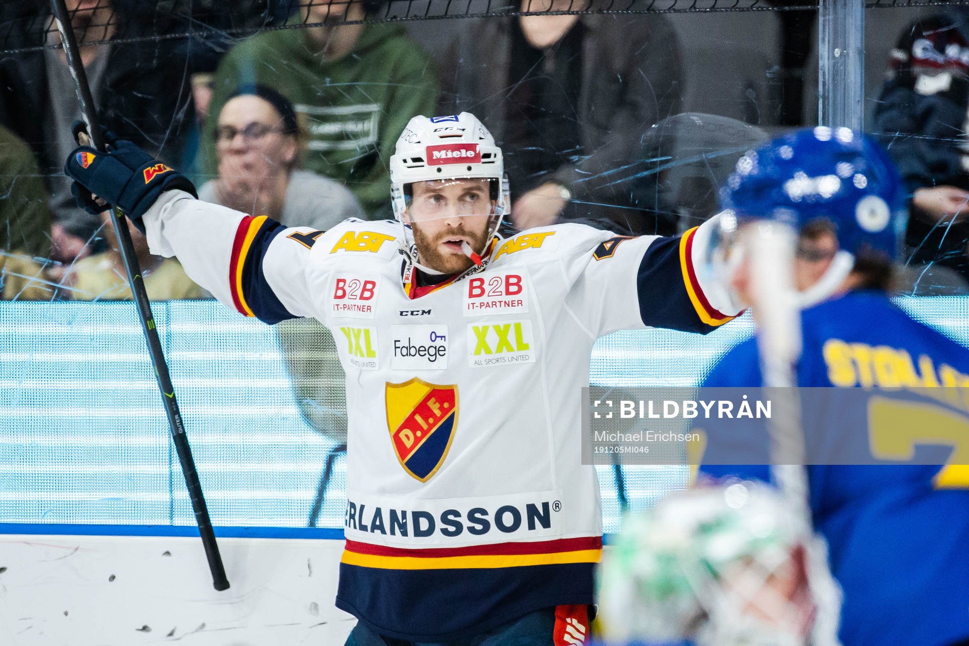 Djurgårdens Mattias Guter jublar
