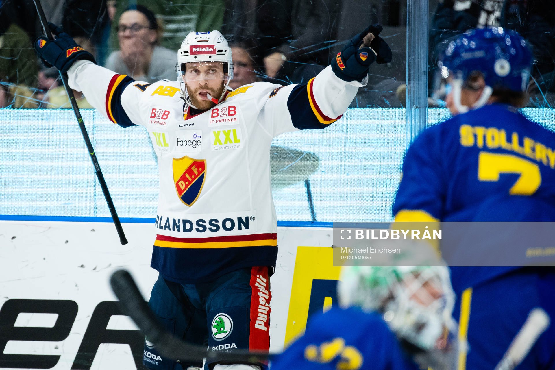 Djurgårdens Mattias Guter jublar