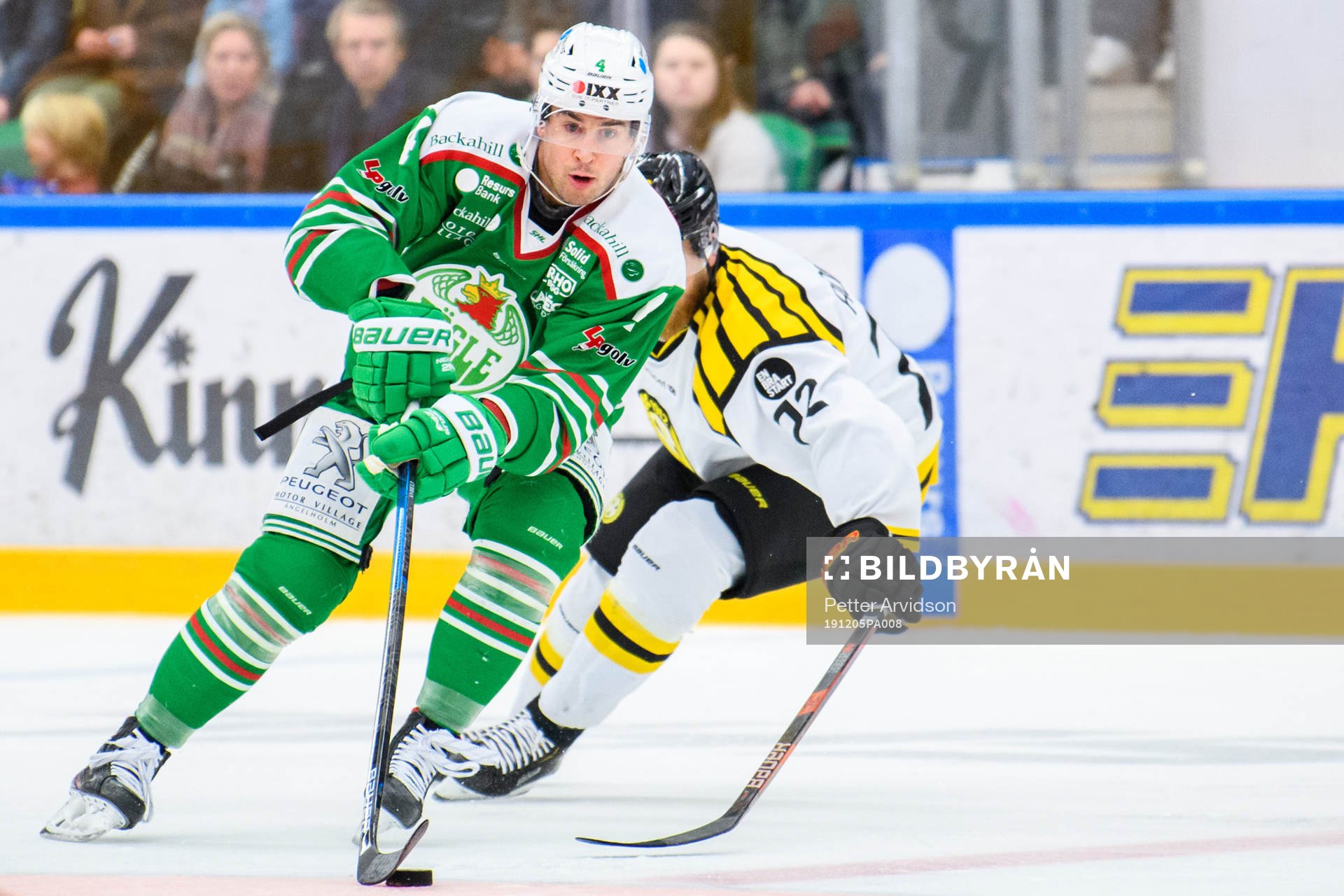 Rögles Kodie Curran och Brynäs Joachim Rohdin