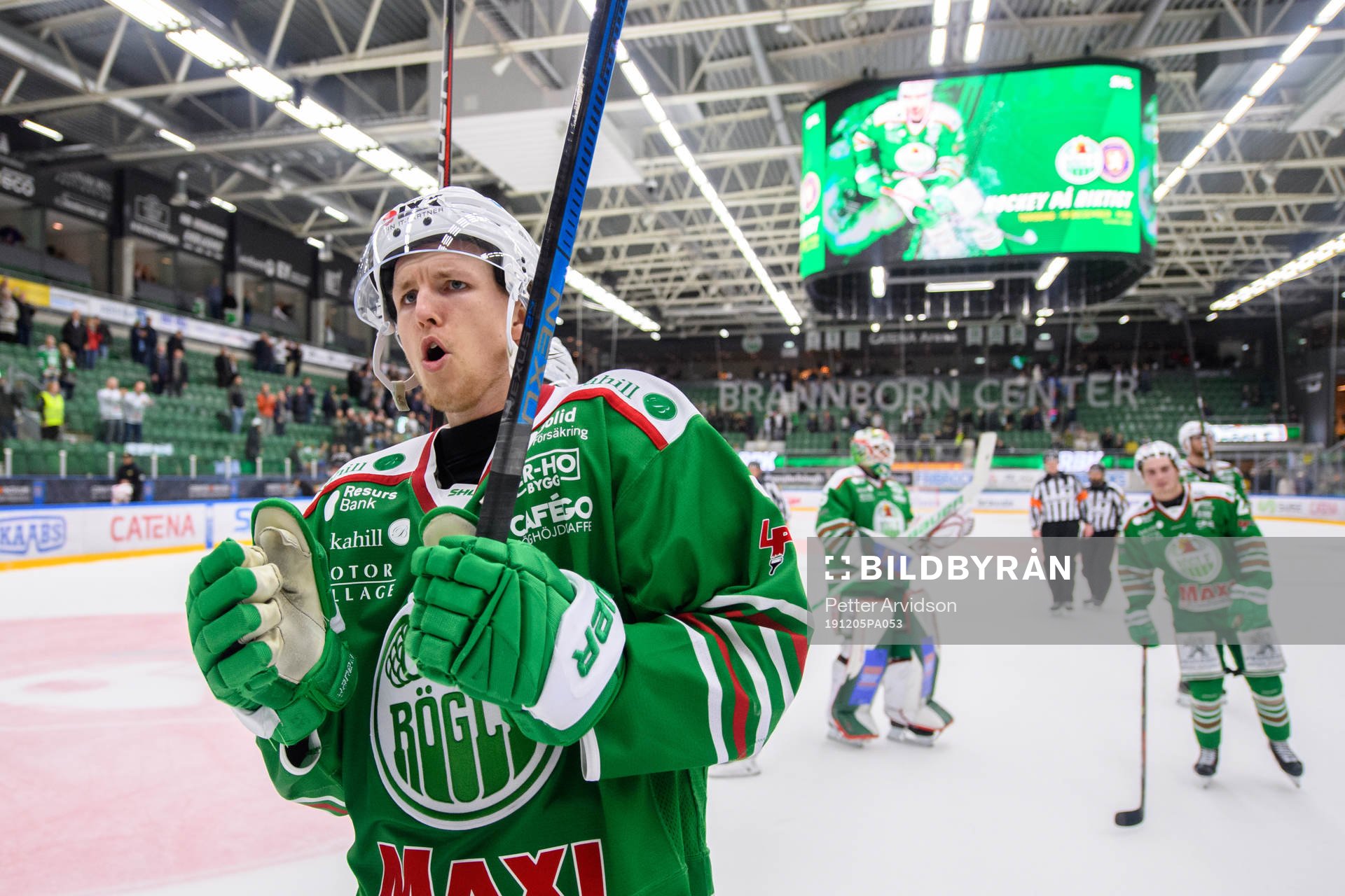 Rögles Niklas Hansson jublar