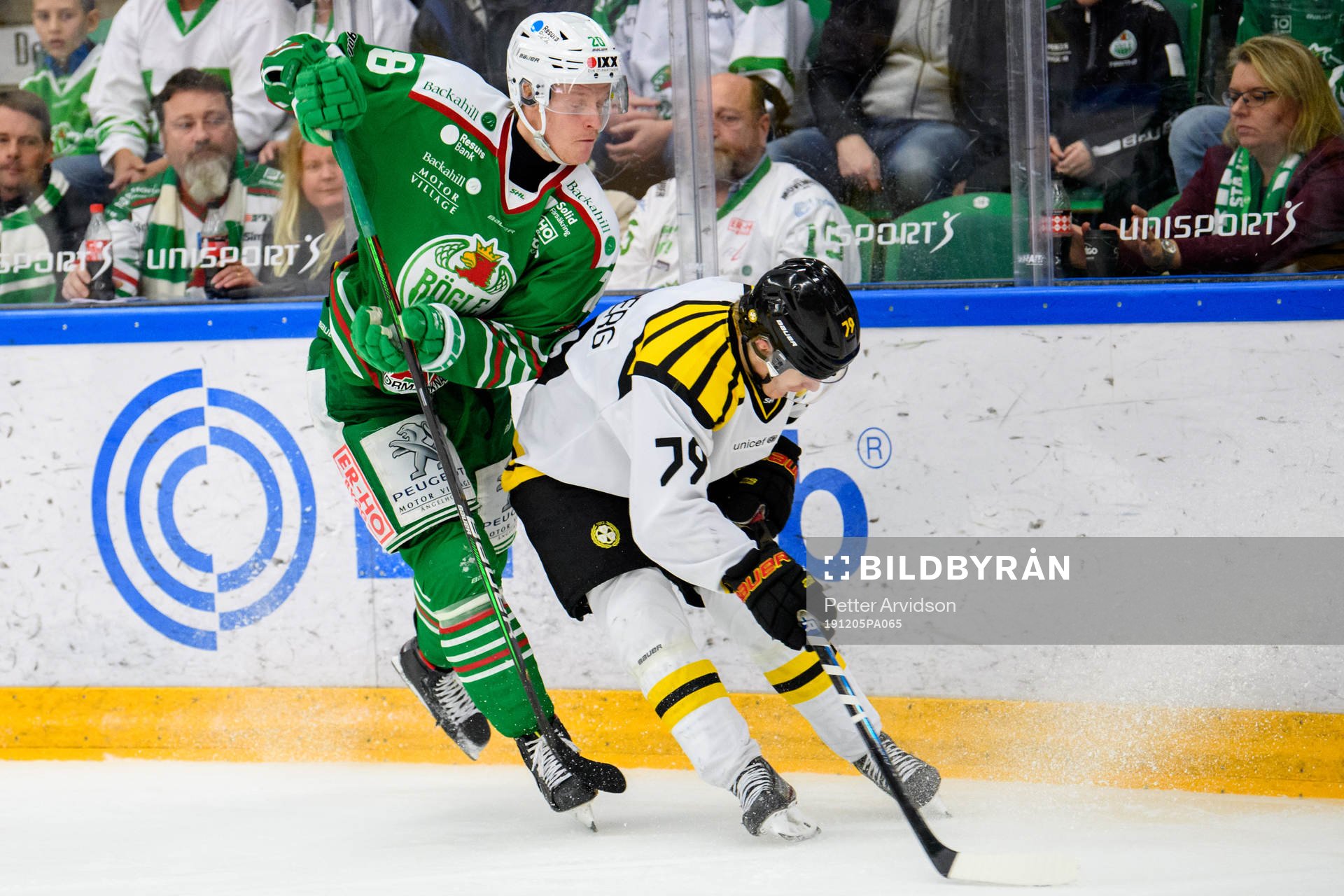 Rögles Anton Bengtsson och Brynäs Daniel Mannberg