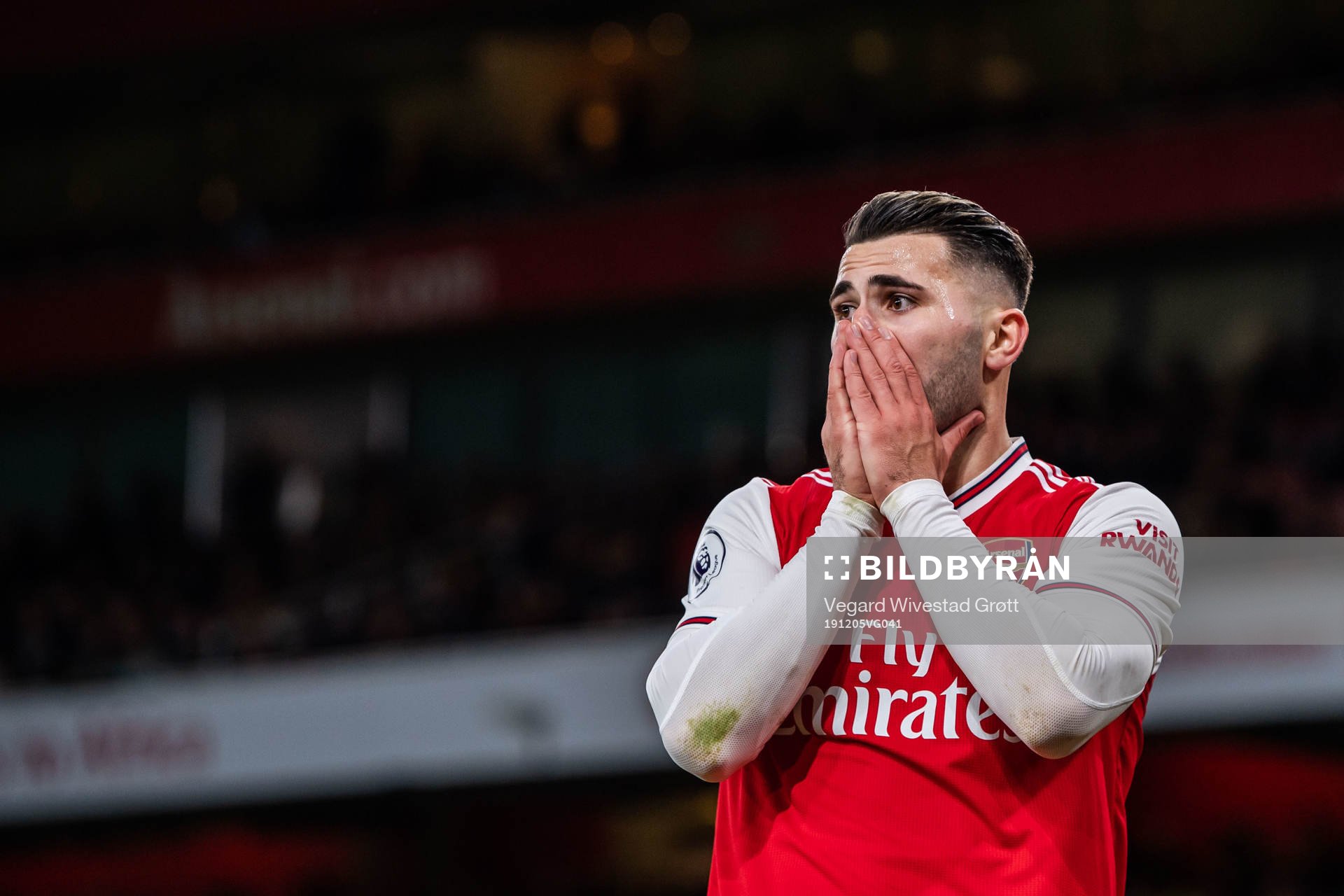 Sead Kolasinac of Arsenal looks dejected