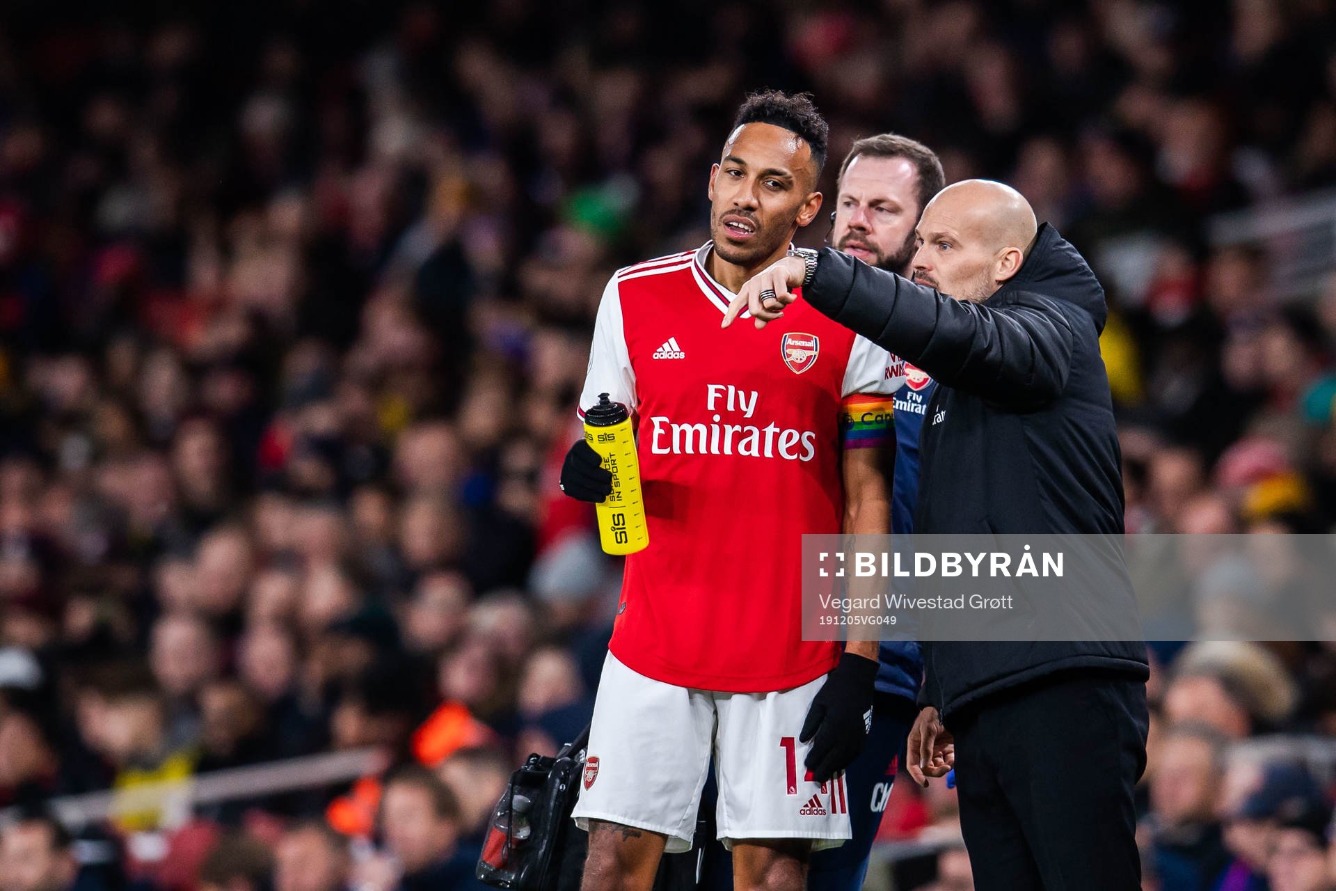 Pierre-Emerick Aubameyang and Fredrik Ljungberg, interim