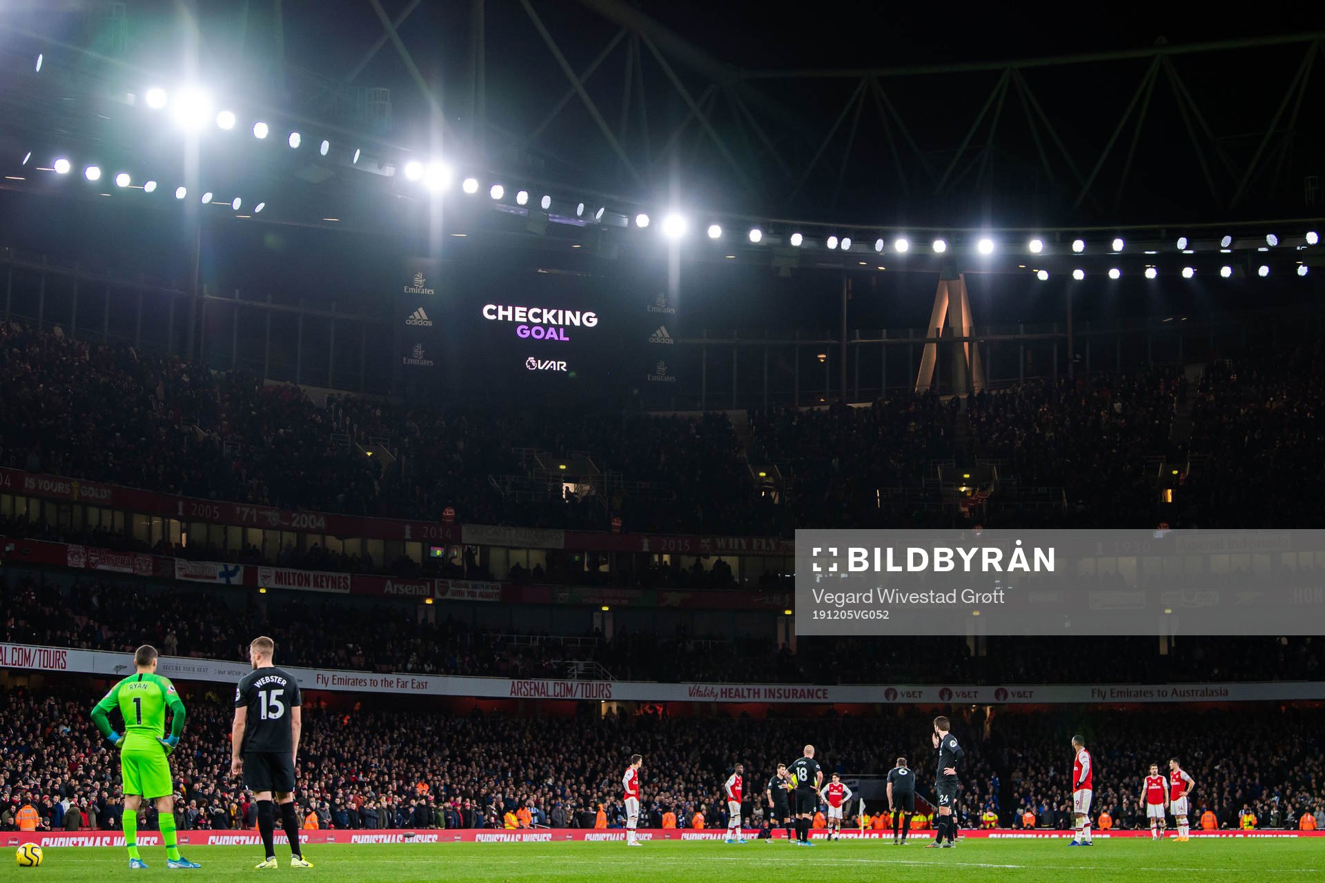 The 2-1 goal is VAR-reviewed