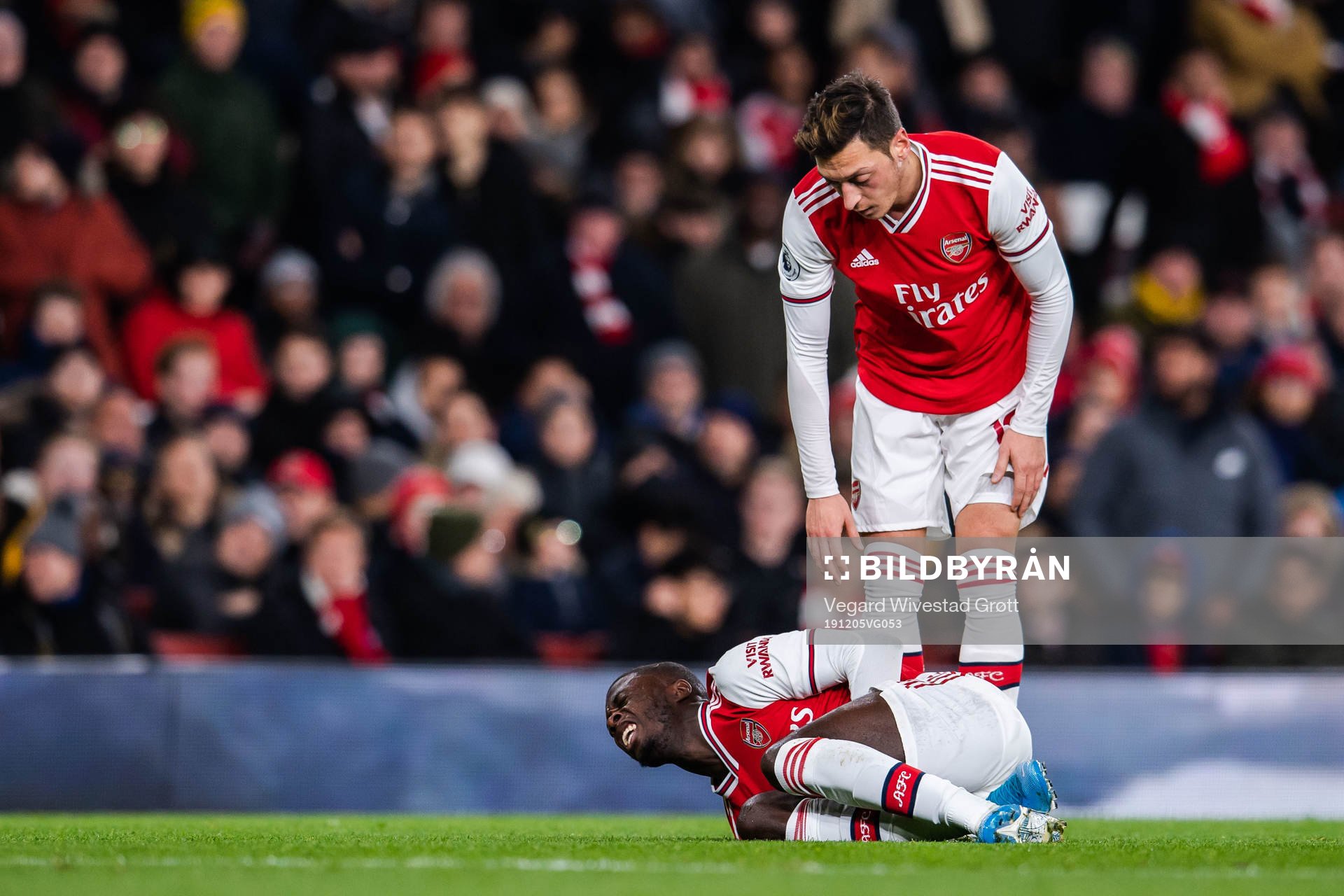 Nicolas Pépé is checked in