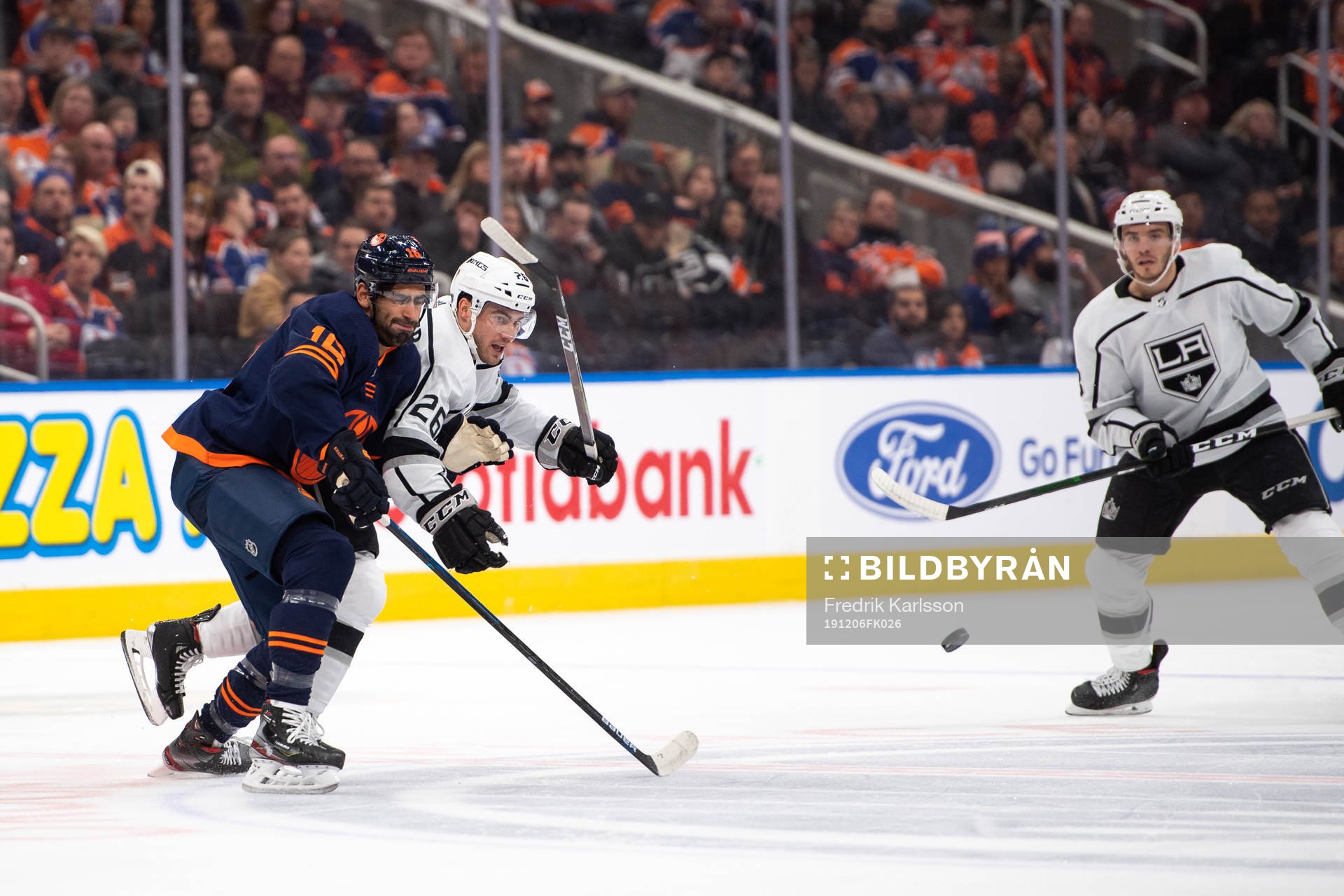 James Neal of the Edmonton Oilers and Sean Walker of the