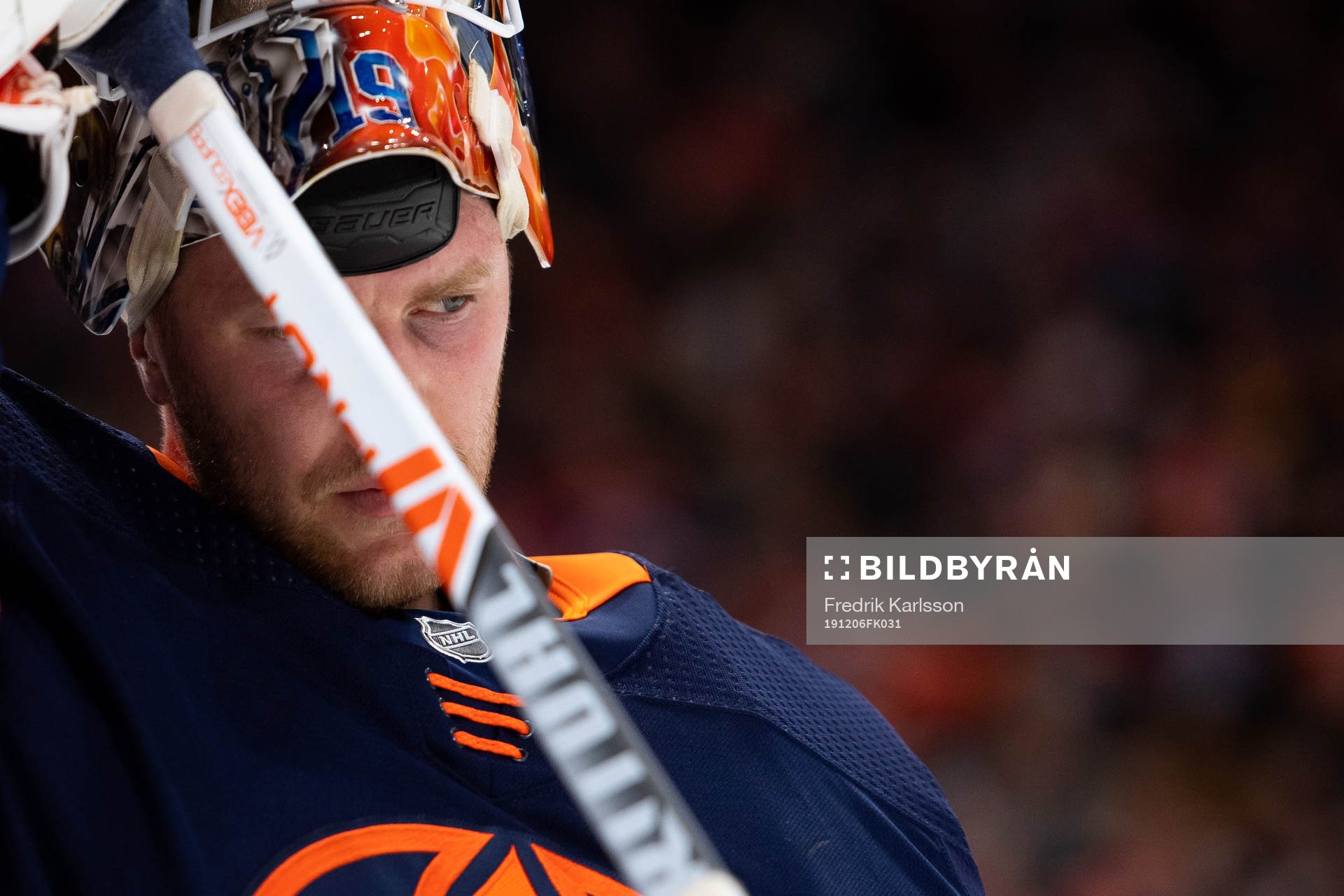 goaltender Mikko Koskinen of the Edmonton Oilers