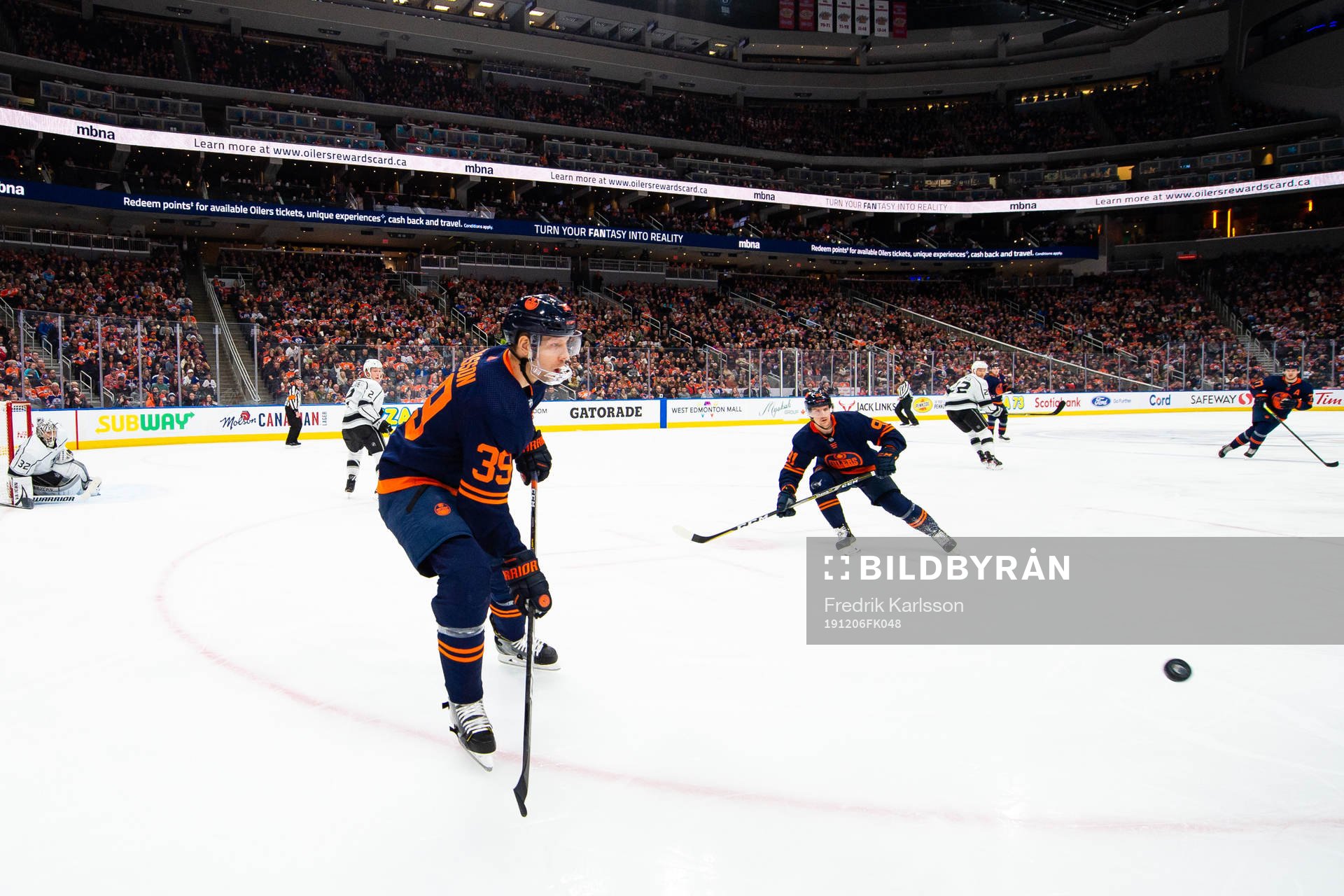 Alex Chiasson and Gaetan Haas of the Edmonton Oilers