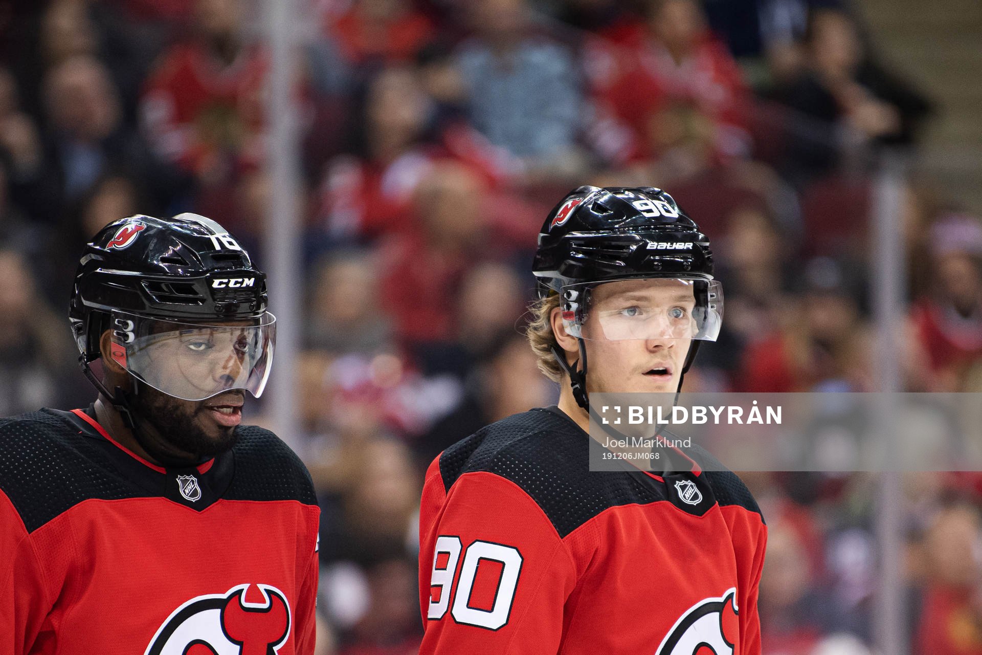 New Jersey Devils P.K. Subban and Jesper Boqvist