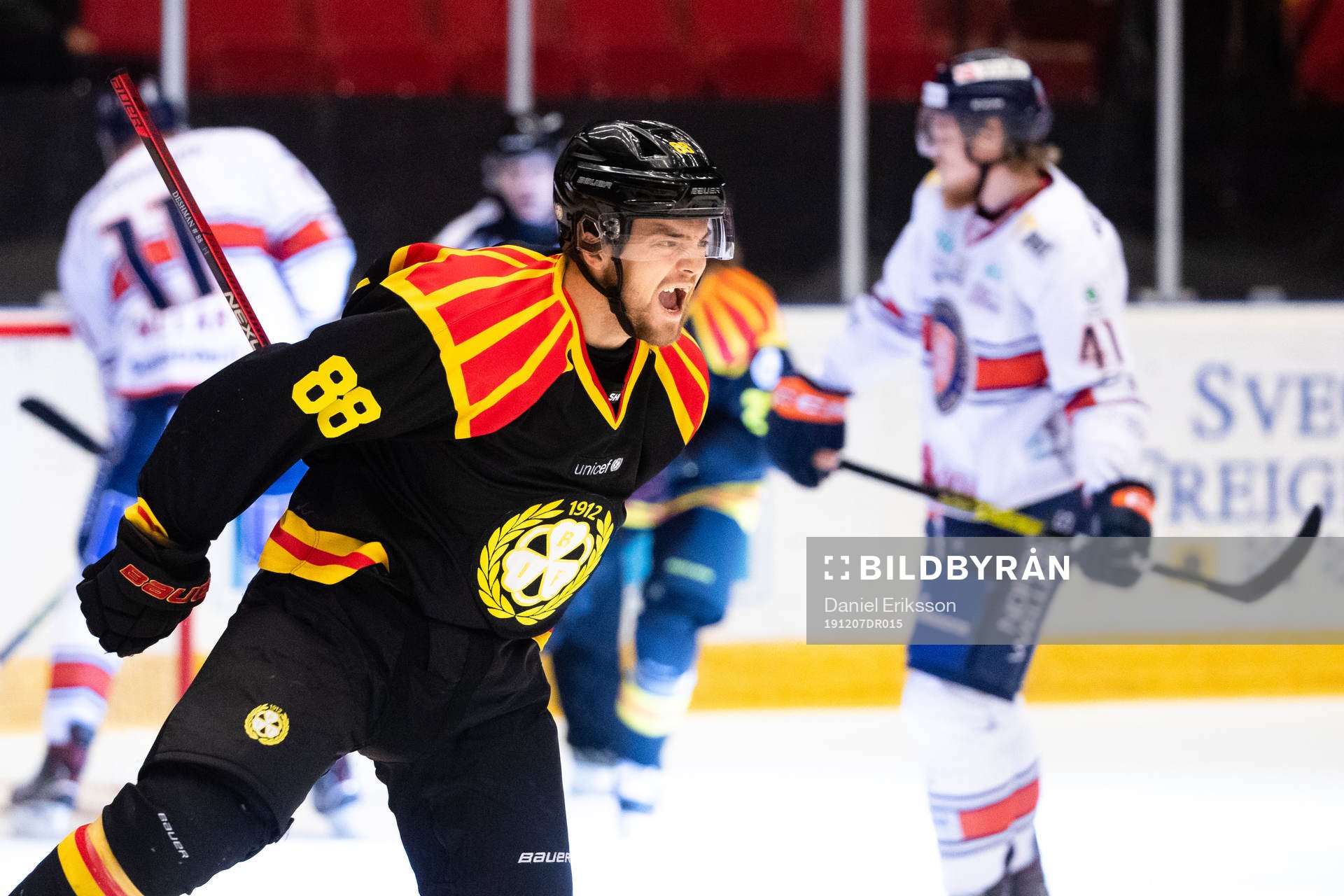 Brynäs Jaedon Descheneau jublar