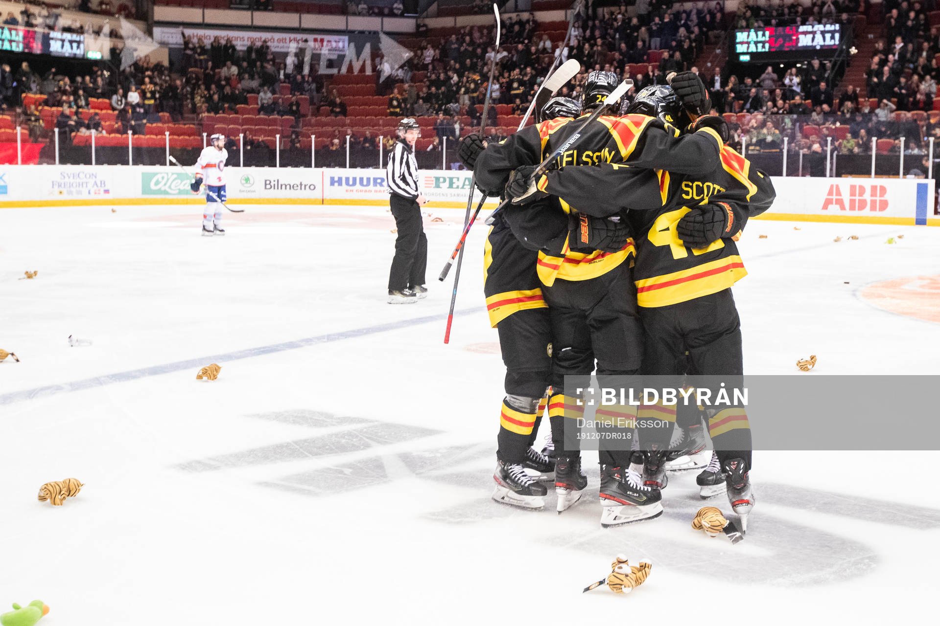 Brynäs spelarna jublar