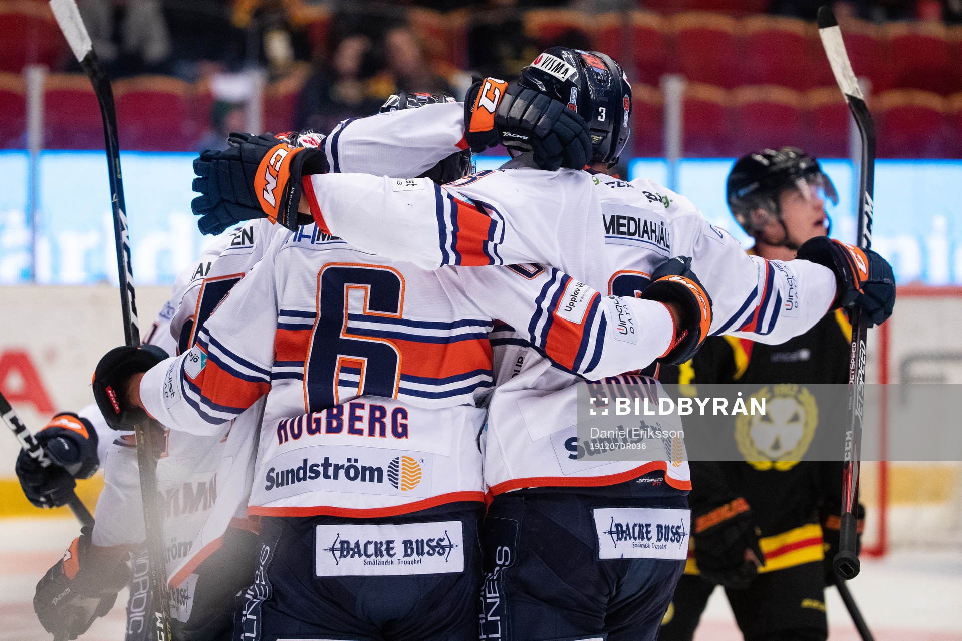 Växjös spelarna jublar