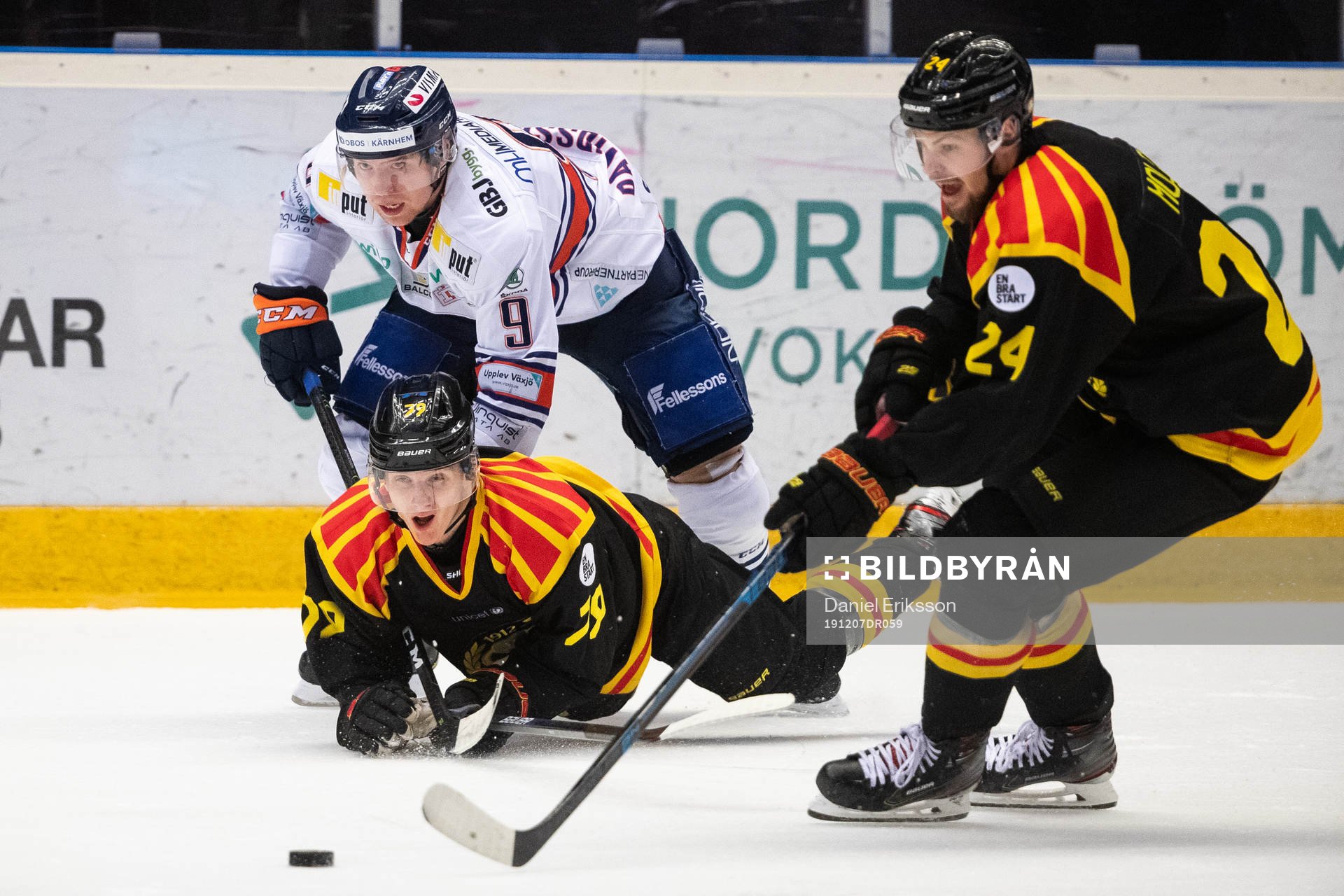 Växjös Marcus Davidsson och Brynäs Daniel Mannberg och
