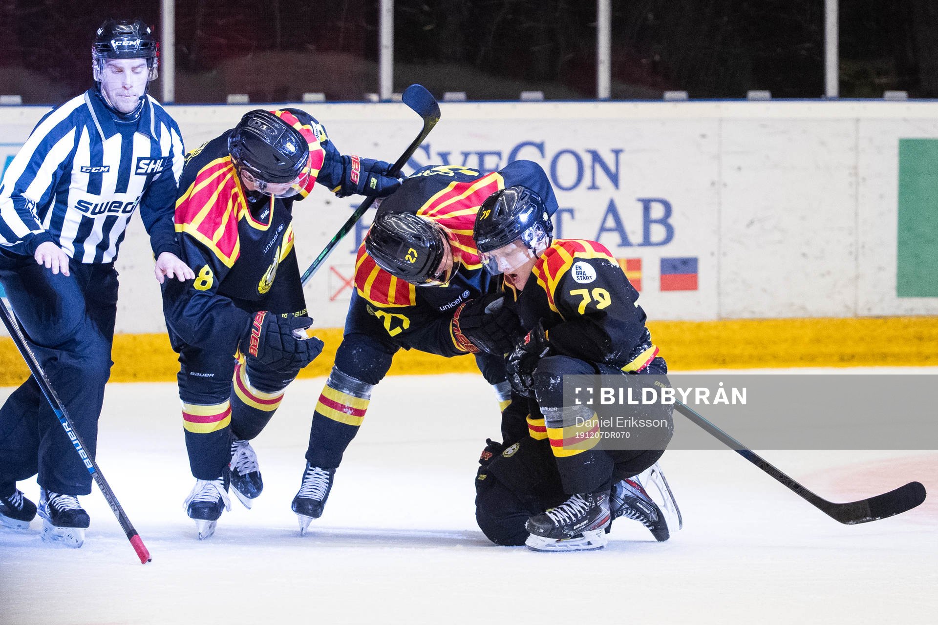 Brynäs Emil Forslund jublar