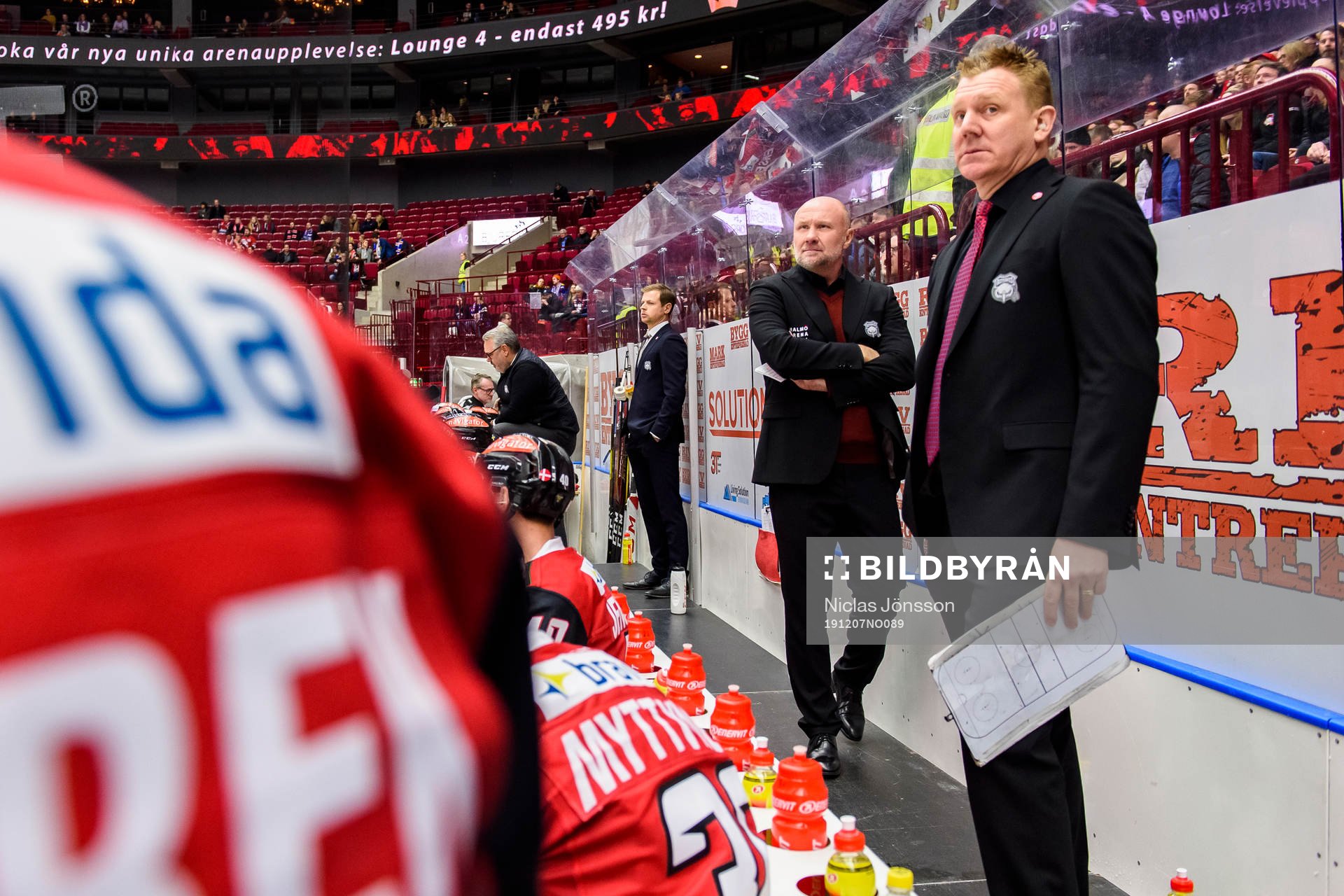 Malmö Redhawks tränare Peter Andersson och assisterande