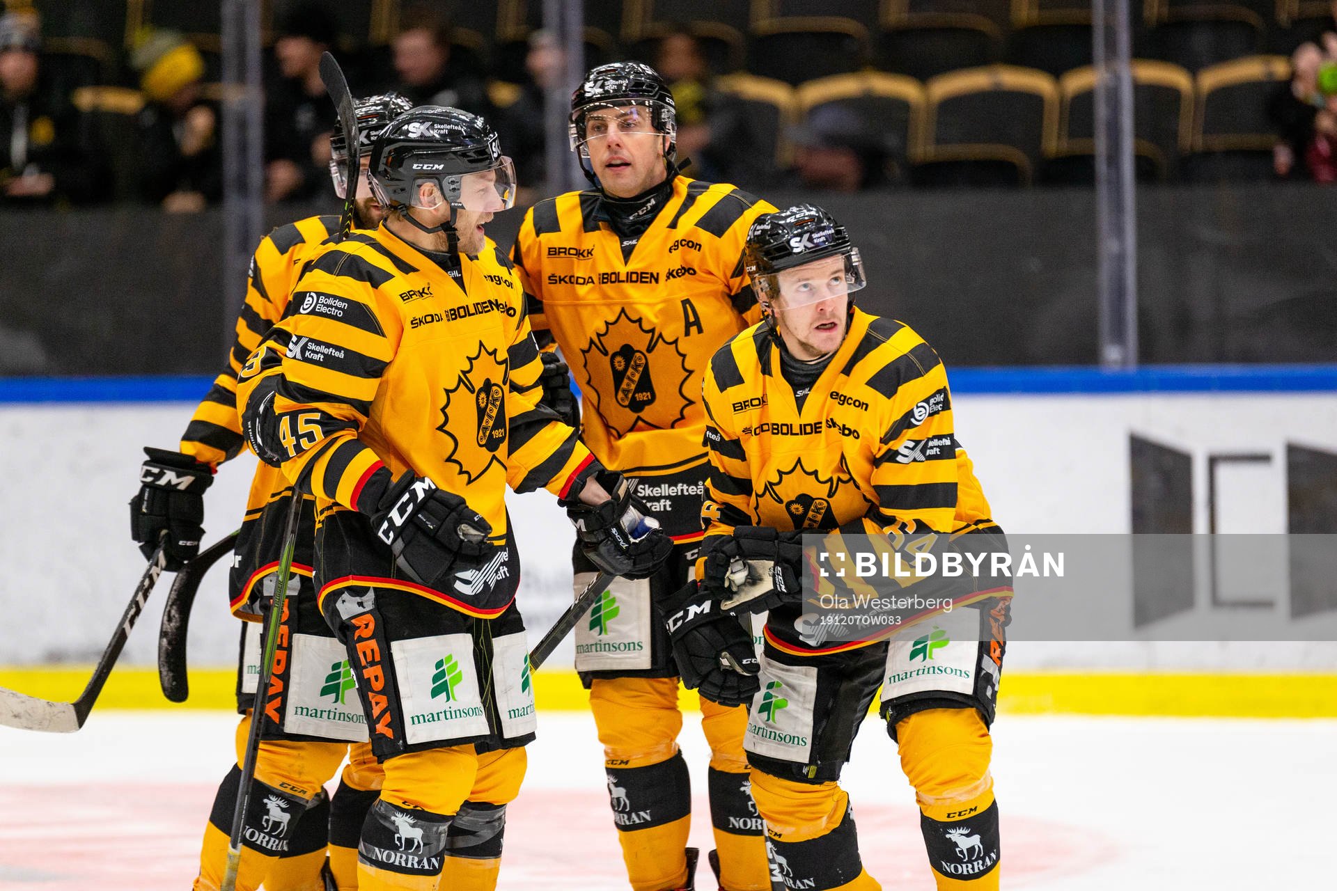 Skellefteås Oscar Möller, Joakim Lindström och Jonathan