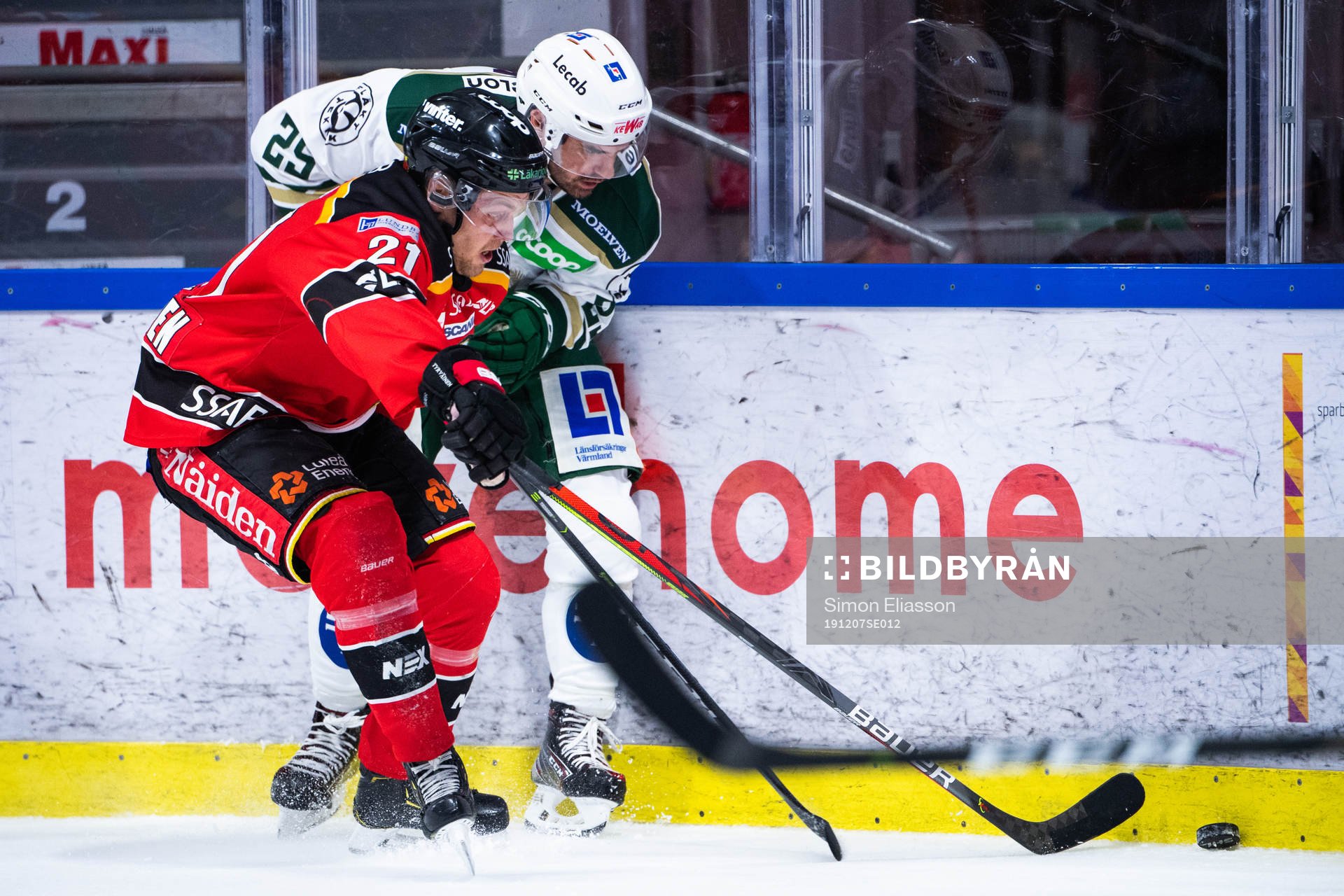Luleås Juhani Tyrväinen och Färjestads Martin Johansson