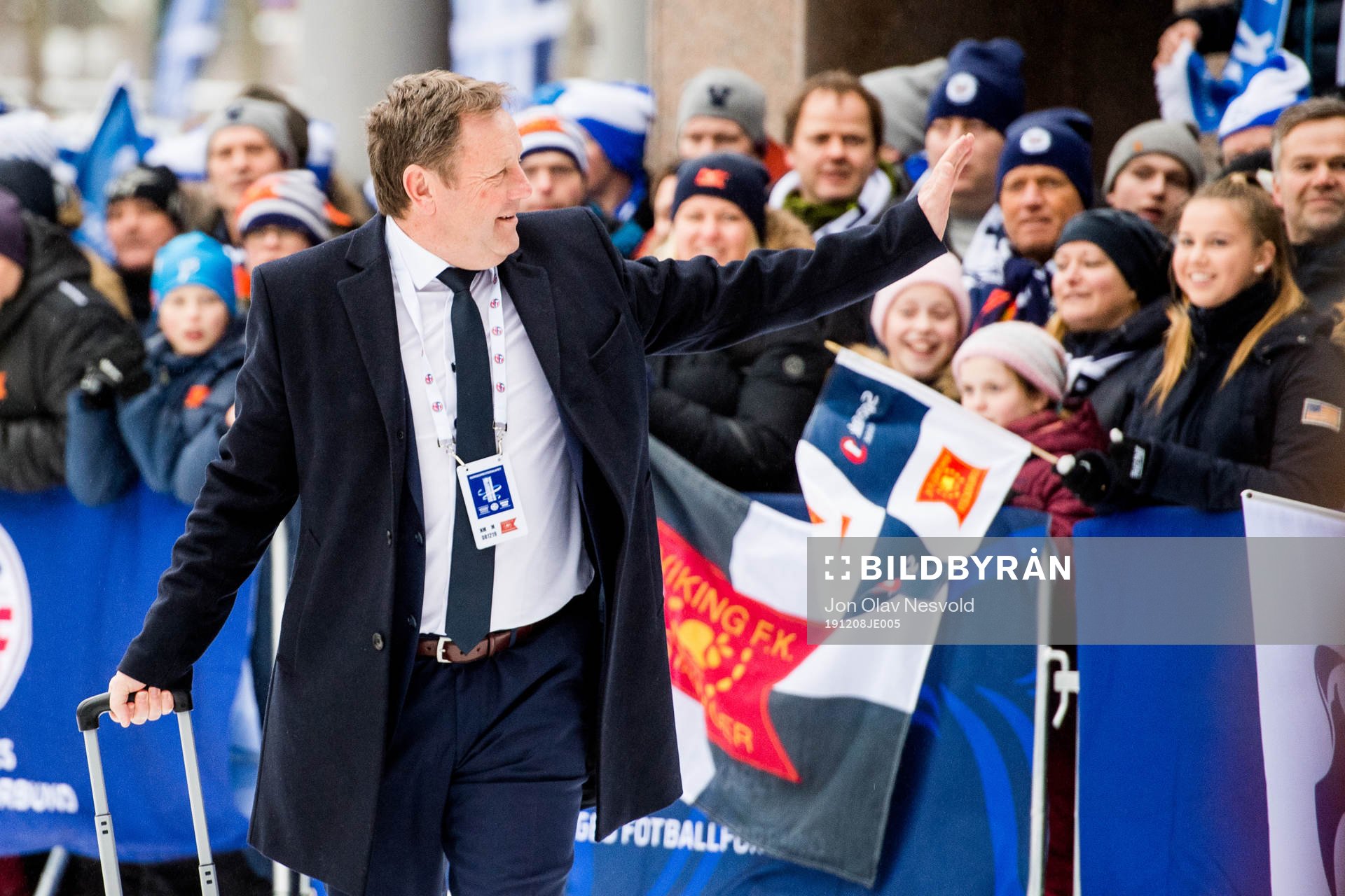 Bjarne Berntsen, head coach of Viking, arrives
