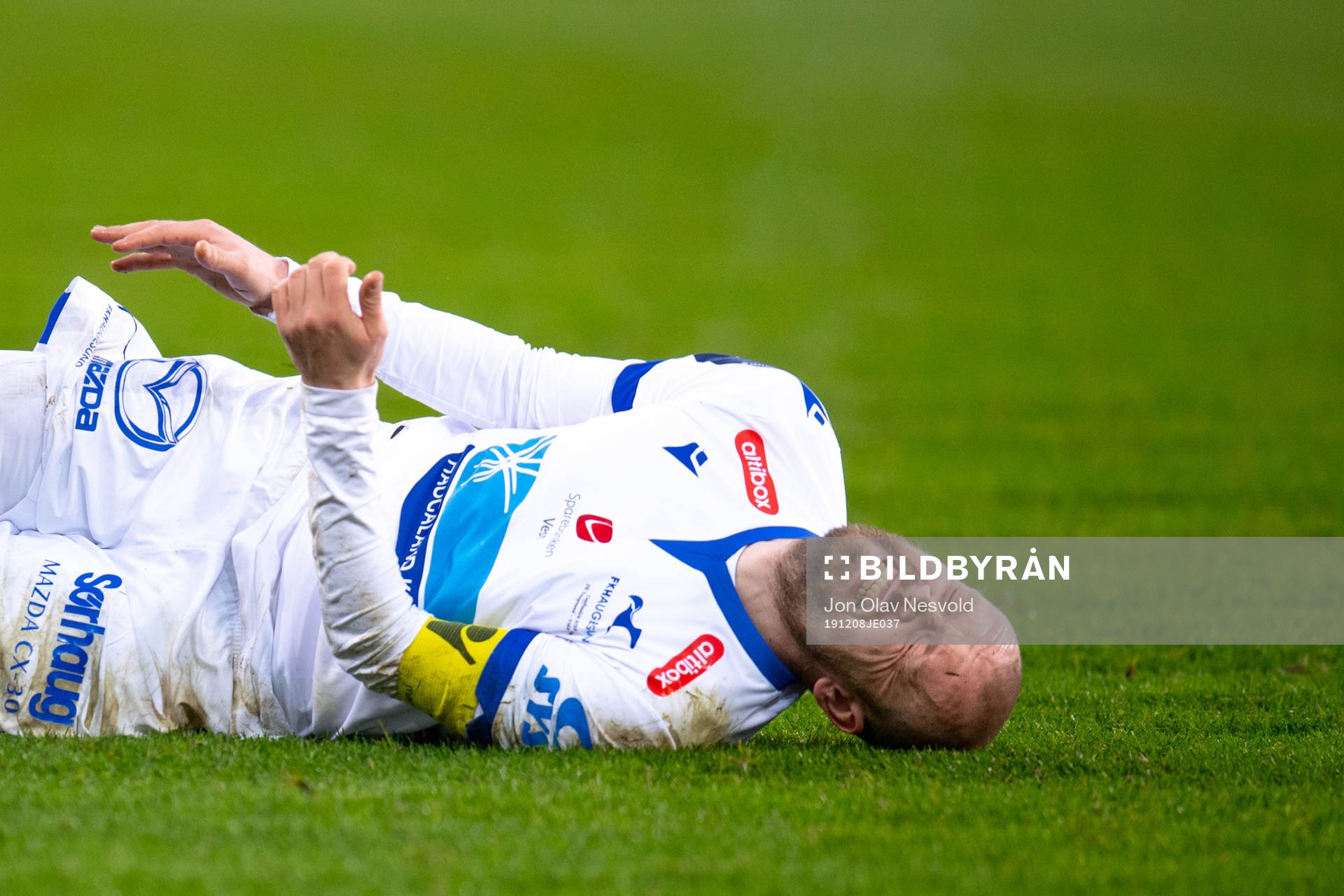 Christian Grindheim of Haugesund in pain