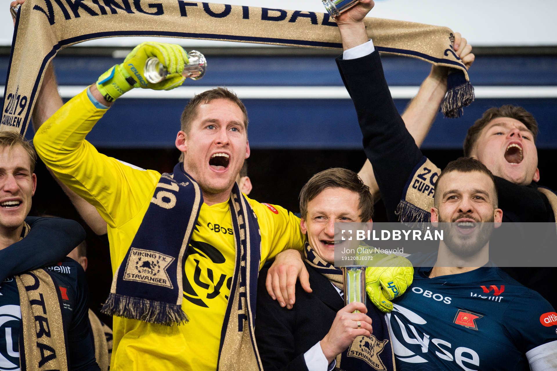 Goalkeeper Iven Austbø, André Danielsen and Zlatko Tripic