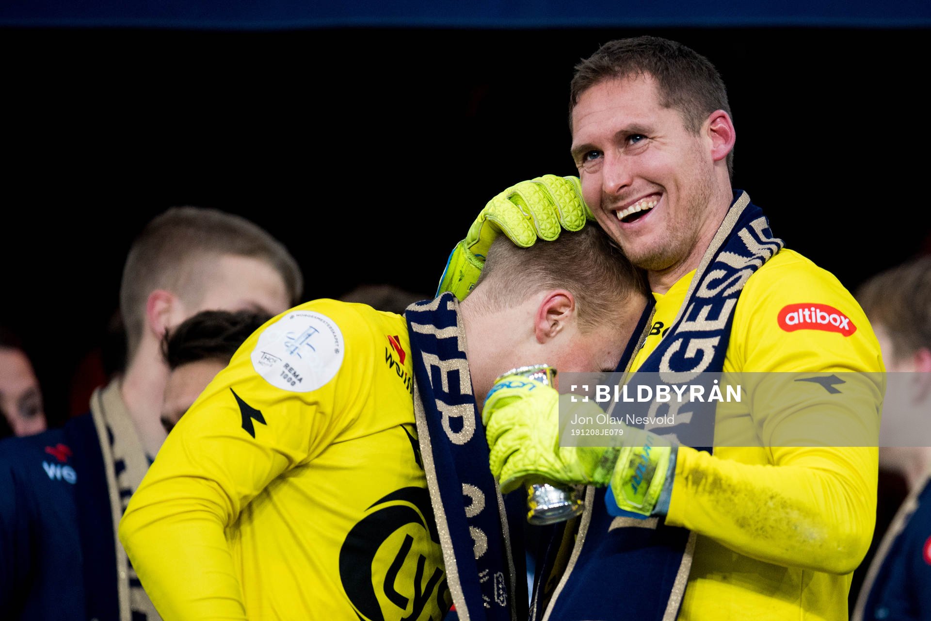 Goalkeeper Amund Wichne and goalkeeper Iven Austbø of