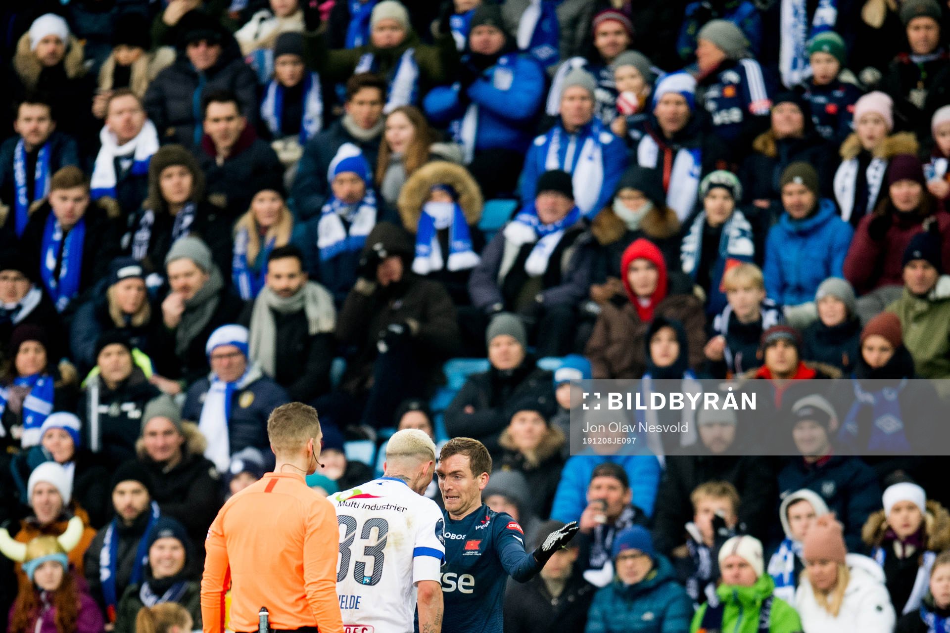 Kristoffer Velde of Haugesund and Kristoffer Løkberg of