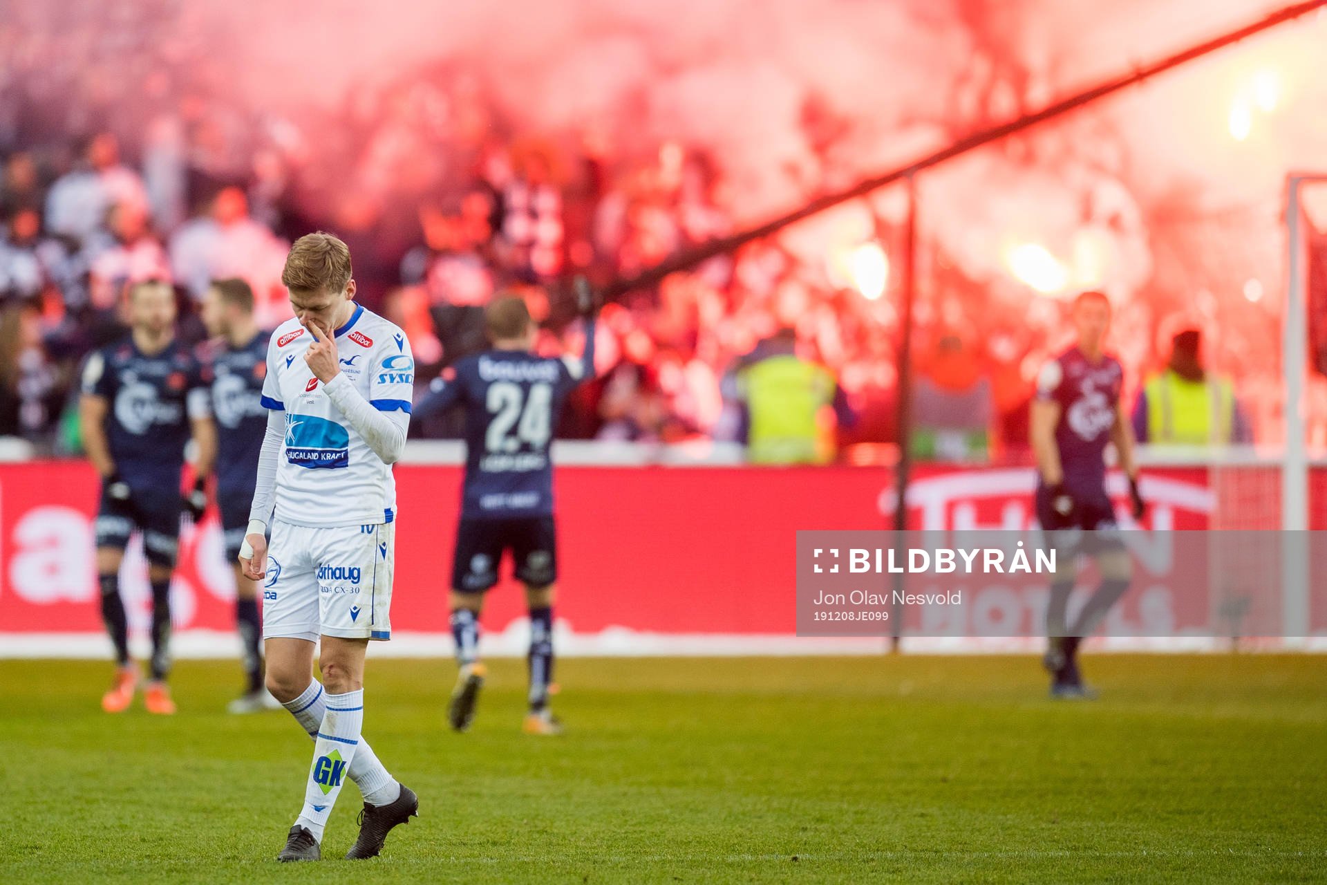 Niklas Sandberg of Haugesund looks dejected