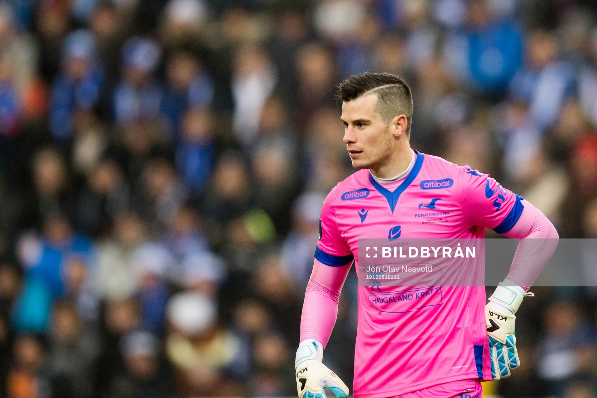 Goalkeeper Helge Sandvik of Haugesund