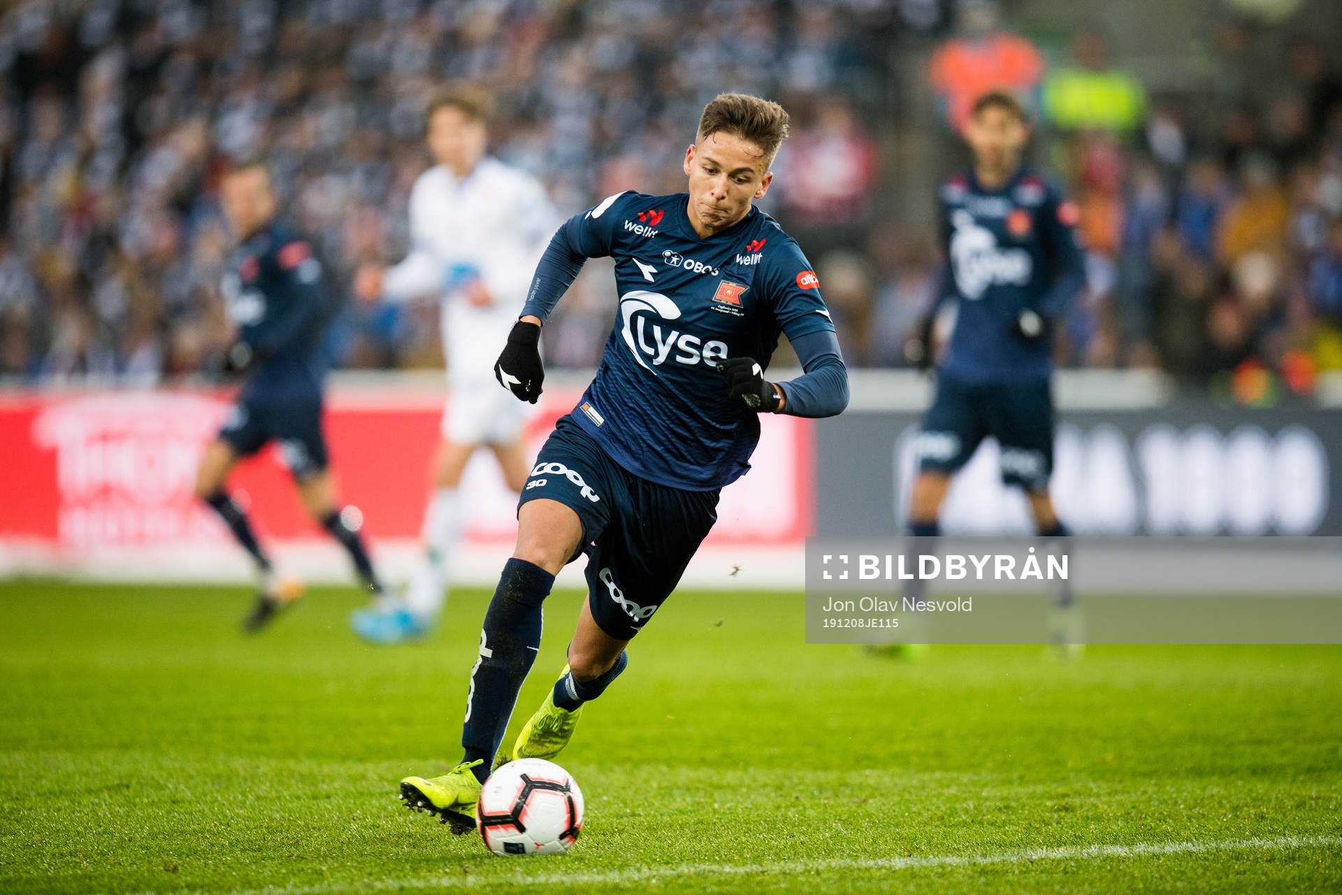 Adrian Pereira of Viking during the cup final between Haugesund and Viking on December 8, 2019 in Oslo.