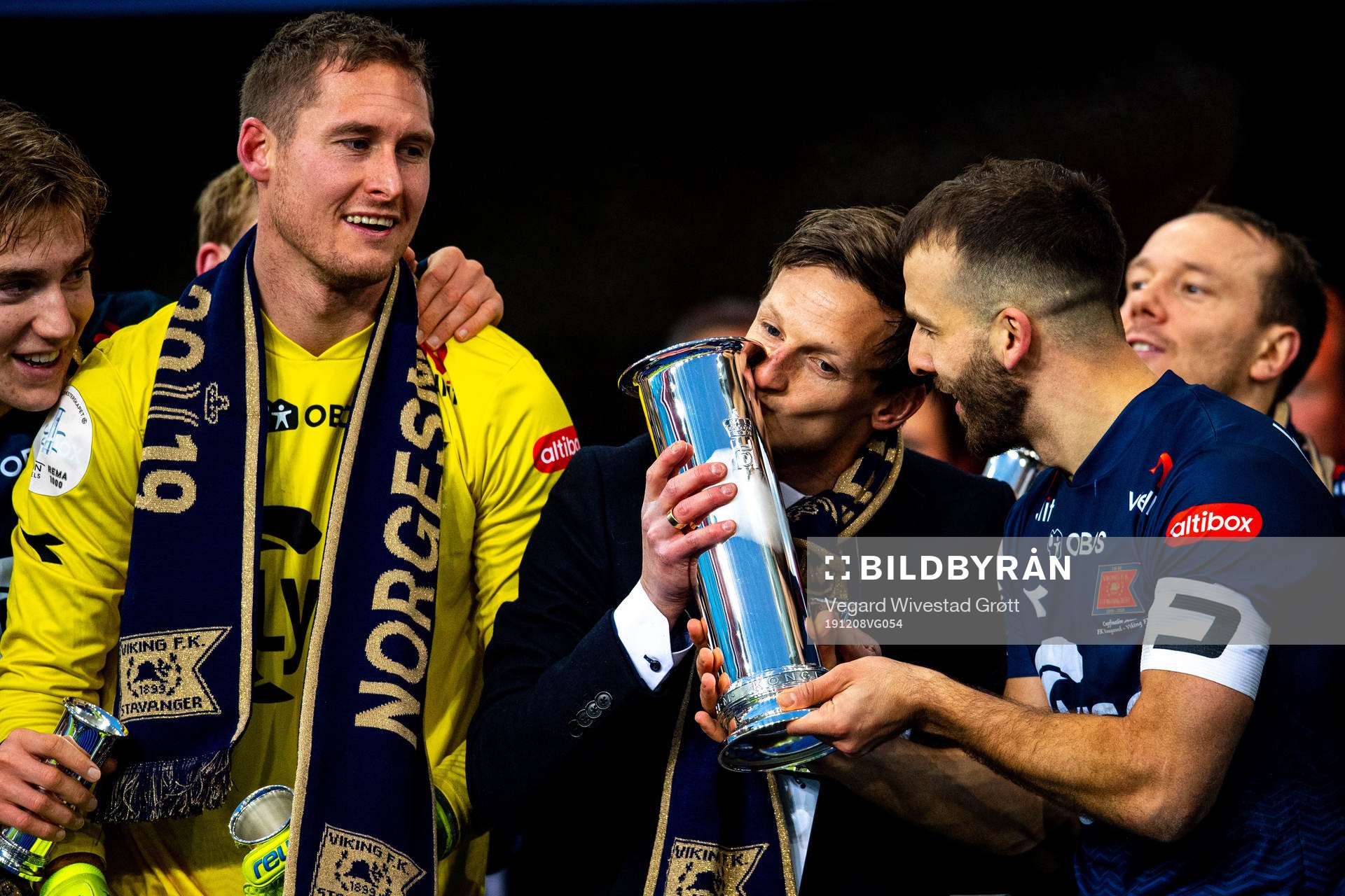 Goalkeeper Iven Austbø, André Danielsen and Zlatko Tripic